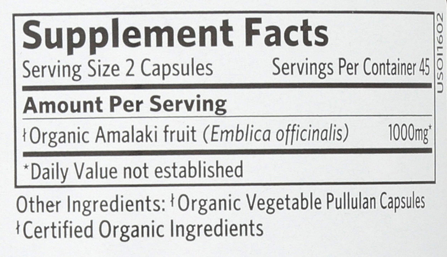 ORGANIC INDIA Amalaki Organic Capsules 90