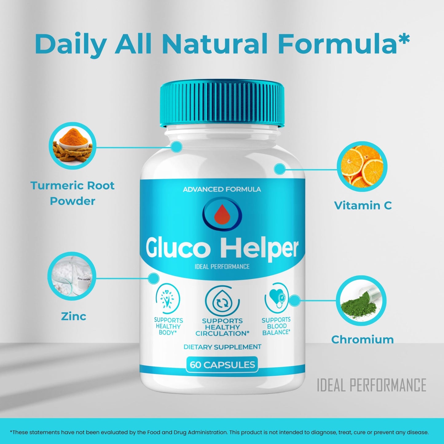 Ideal Performance Gluco Helper Capsules, 120 Count