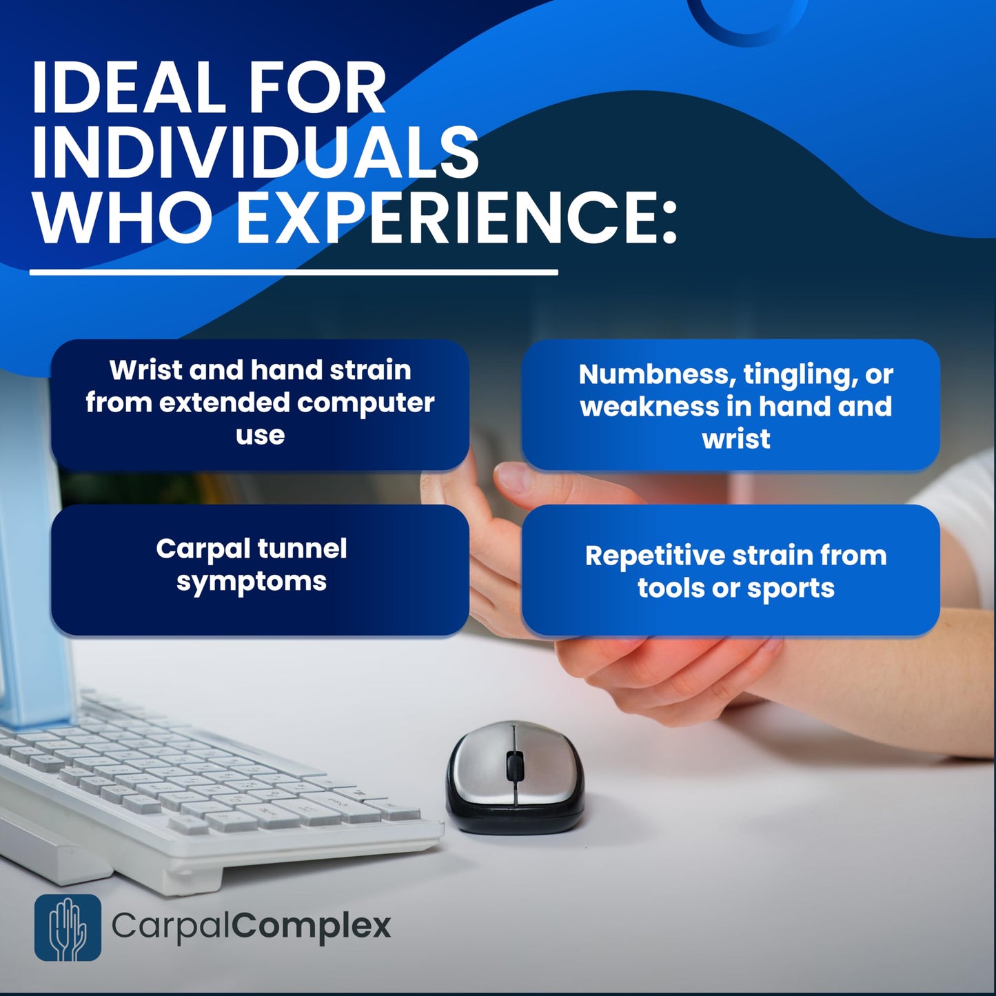 CarpalComplex Carpal Tunnel Nerve Support Supplement Capsules 120