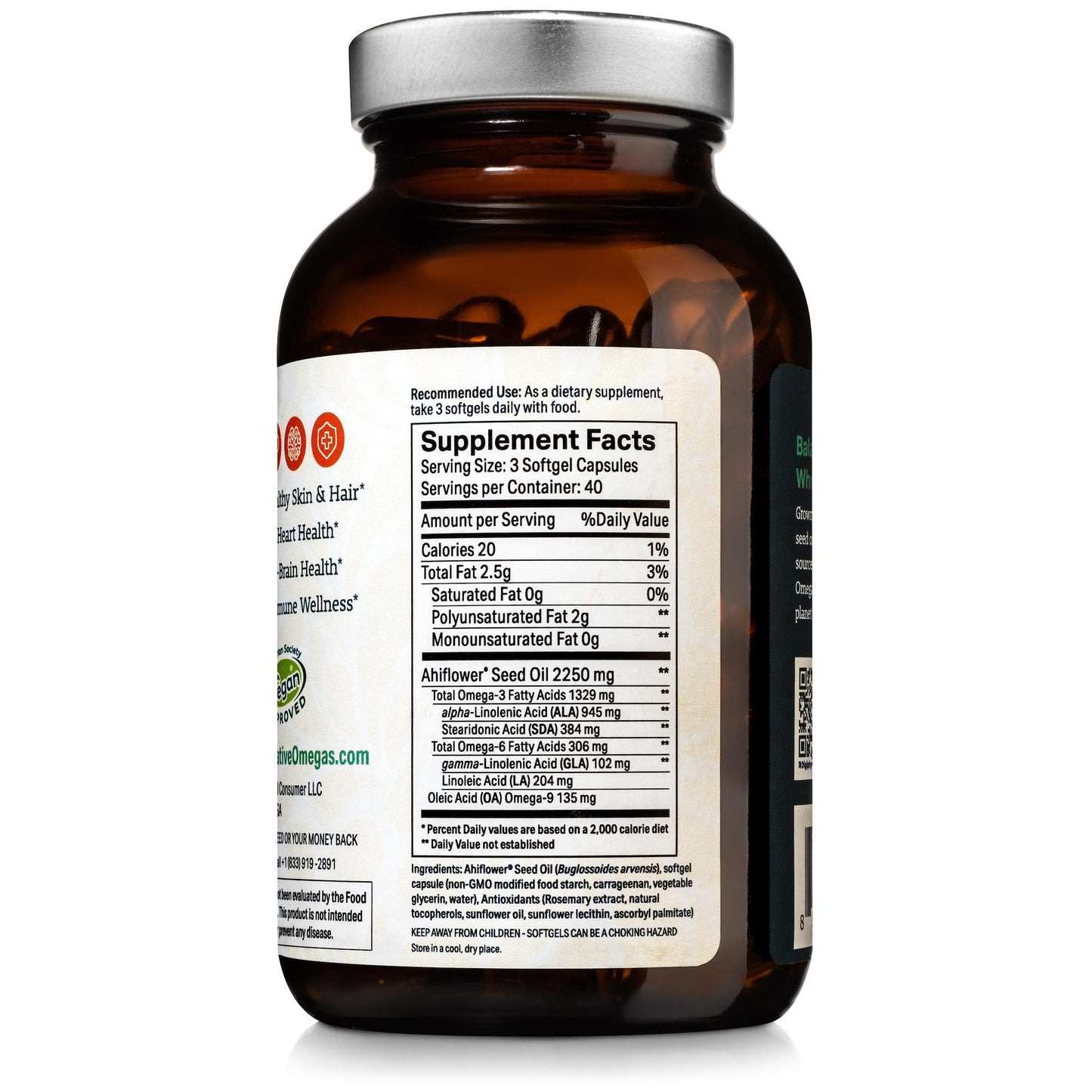 Regenerative Omegas Ahiflower Oil Softgel 120