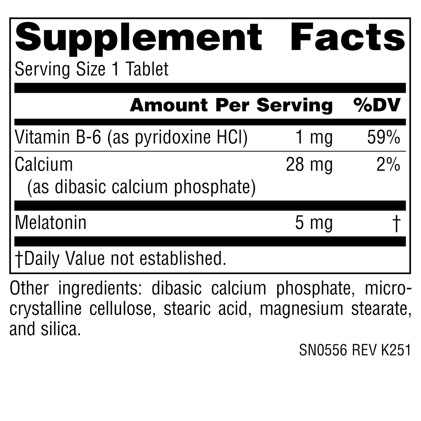 Source Naturals Sleep Science Melatonin 5 mg Tablet, 60 Tablets