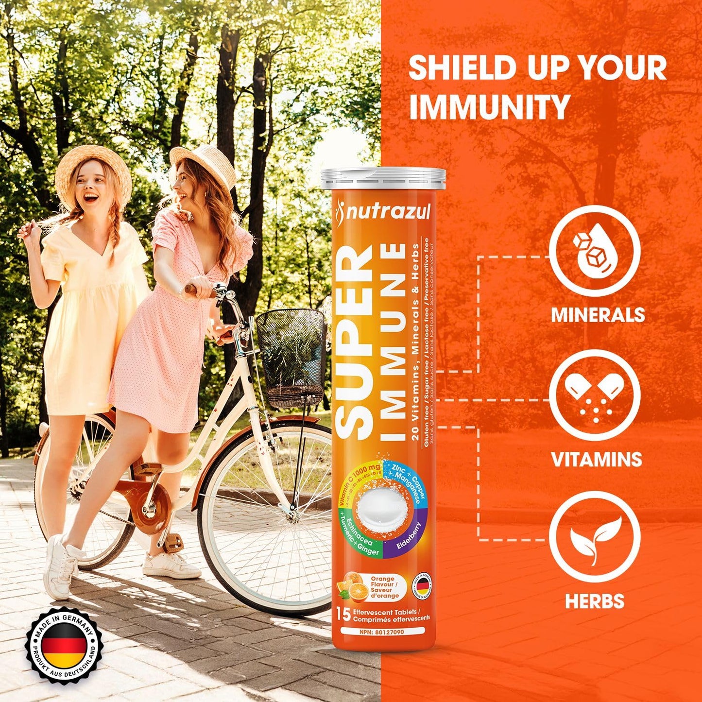 Nutrazul Super Immune Effervescent Tablets 30 Count