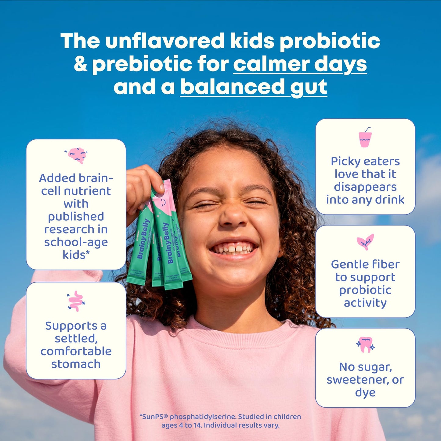 JoySpring BrainyBelly Kids Probiotic Powder 0.25 Ounce