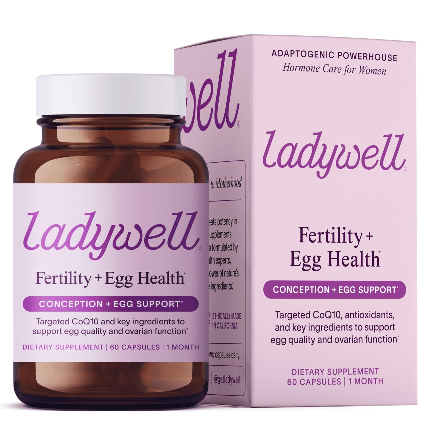 Ladywell Fertility + Egg Health Capsule, 60 Capsules