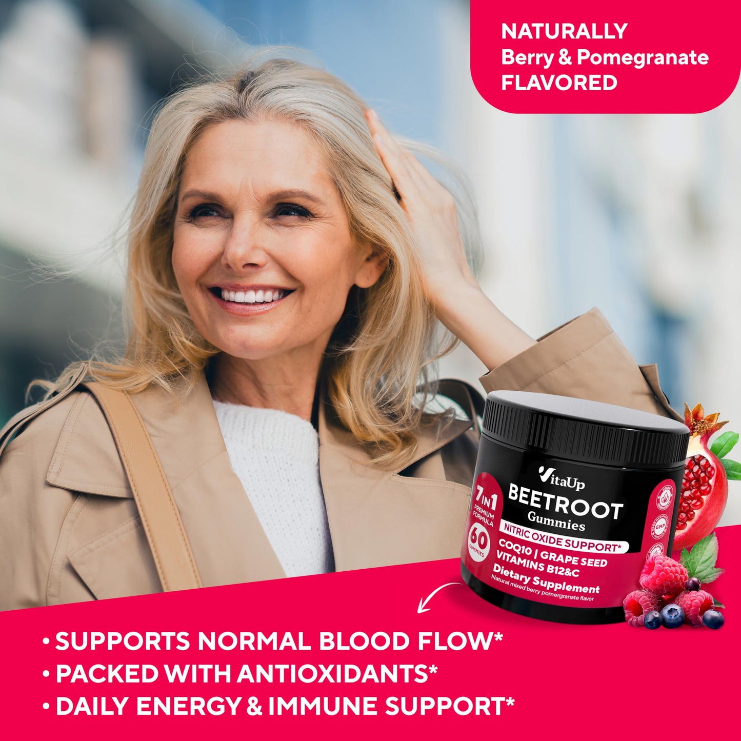VitaUp Beet Root Gummies 60 Count