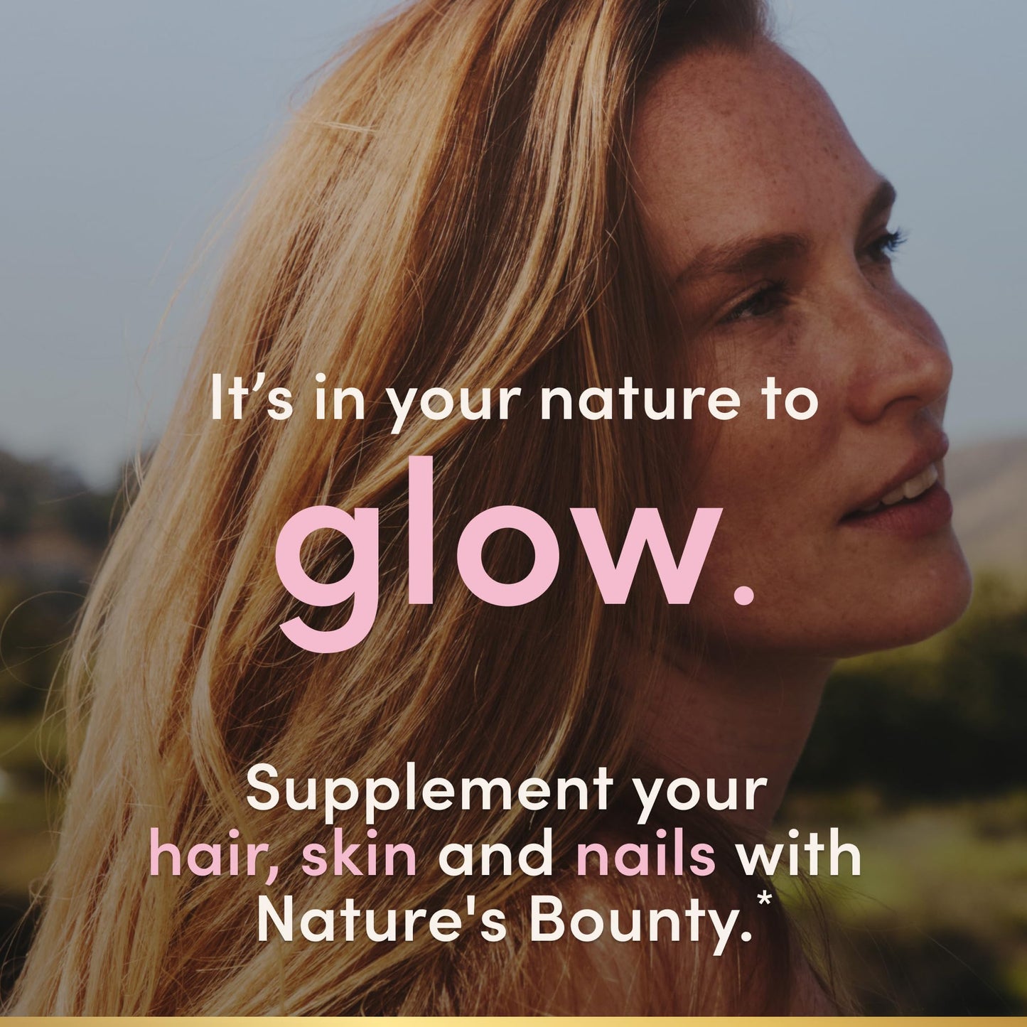 Nature's Bounty Optimal Solutions Hair, Skin & Nails Formula Caplets 60 Count, Biotin 3000 mcg