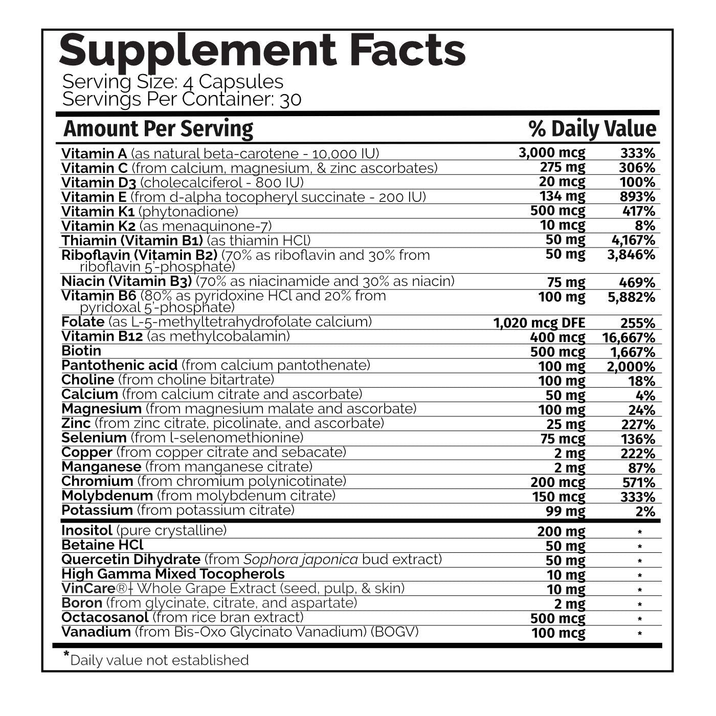 PDI Health Products Distributors Multi Two Capsules 120