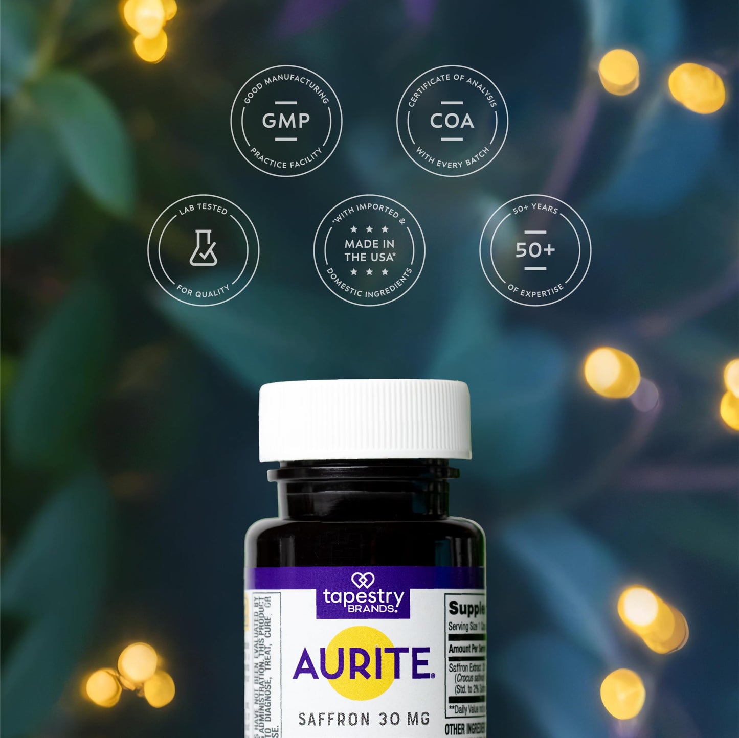 Aurite Saffron Capsule 30 Count