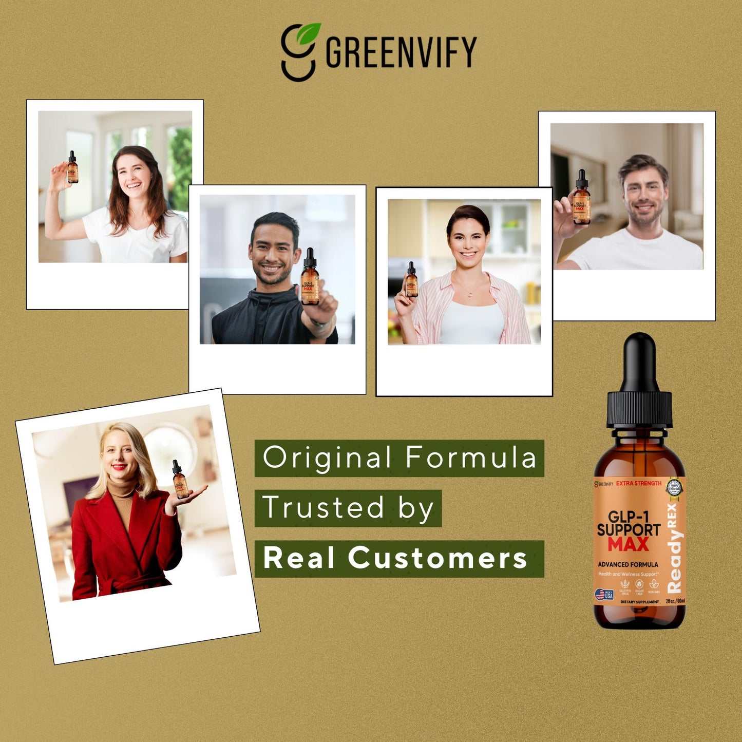 GREENVIFY GLP-1 Support Max, Advanced Formula, 60 Capsules