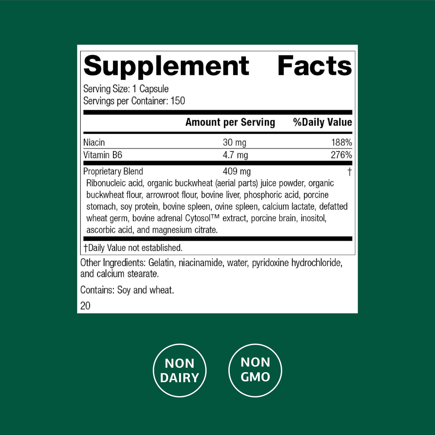 Standard Process Inc. Circuplex Vascular & Nervous System Support 150 Capsules
