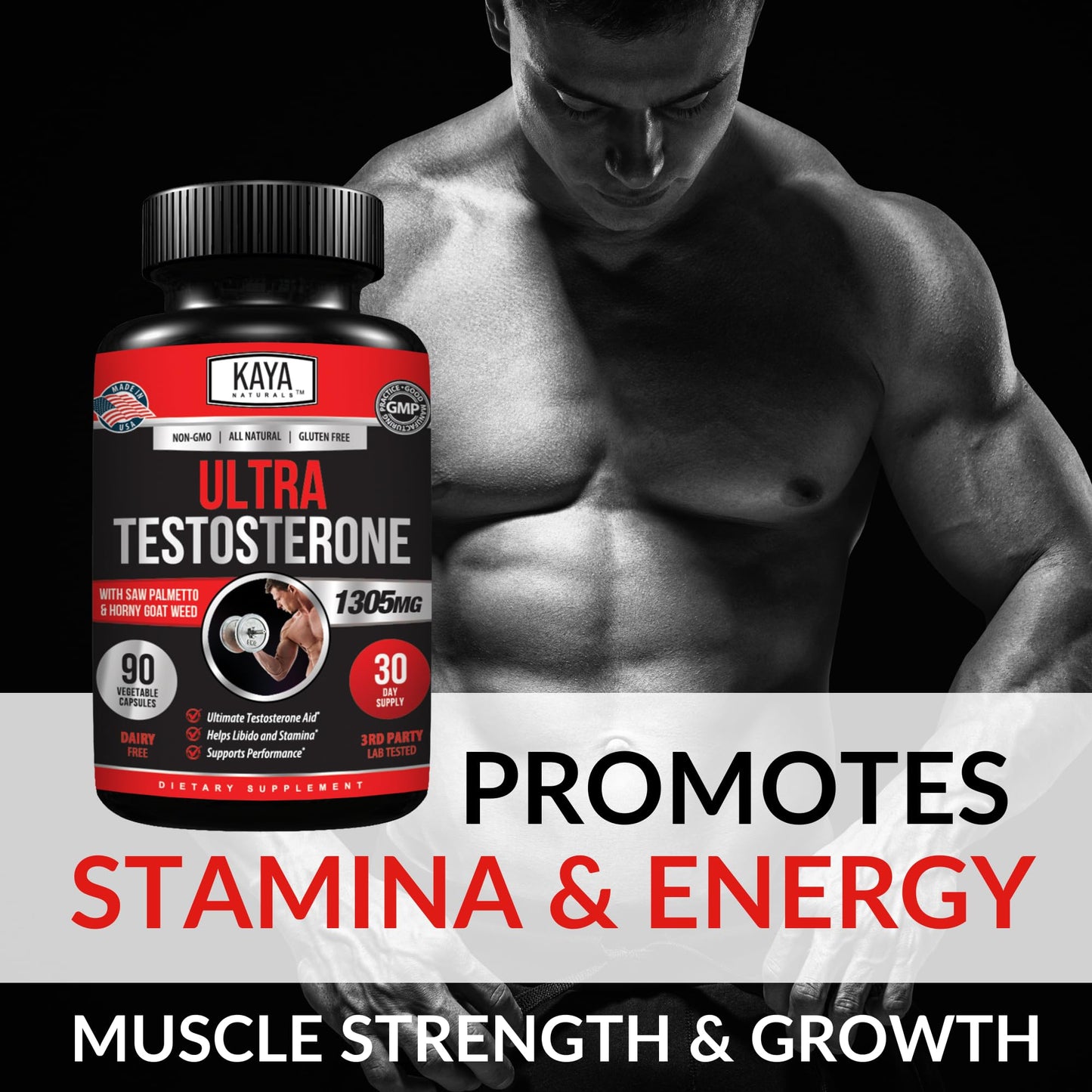 Kaya Naturals Ultra Testosterone Capsule 180 Count