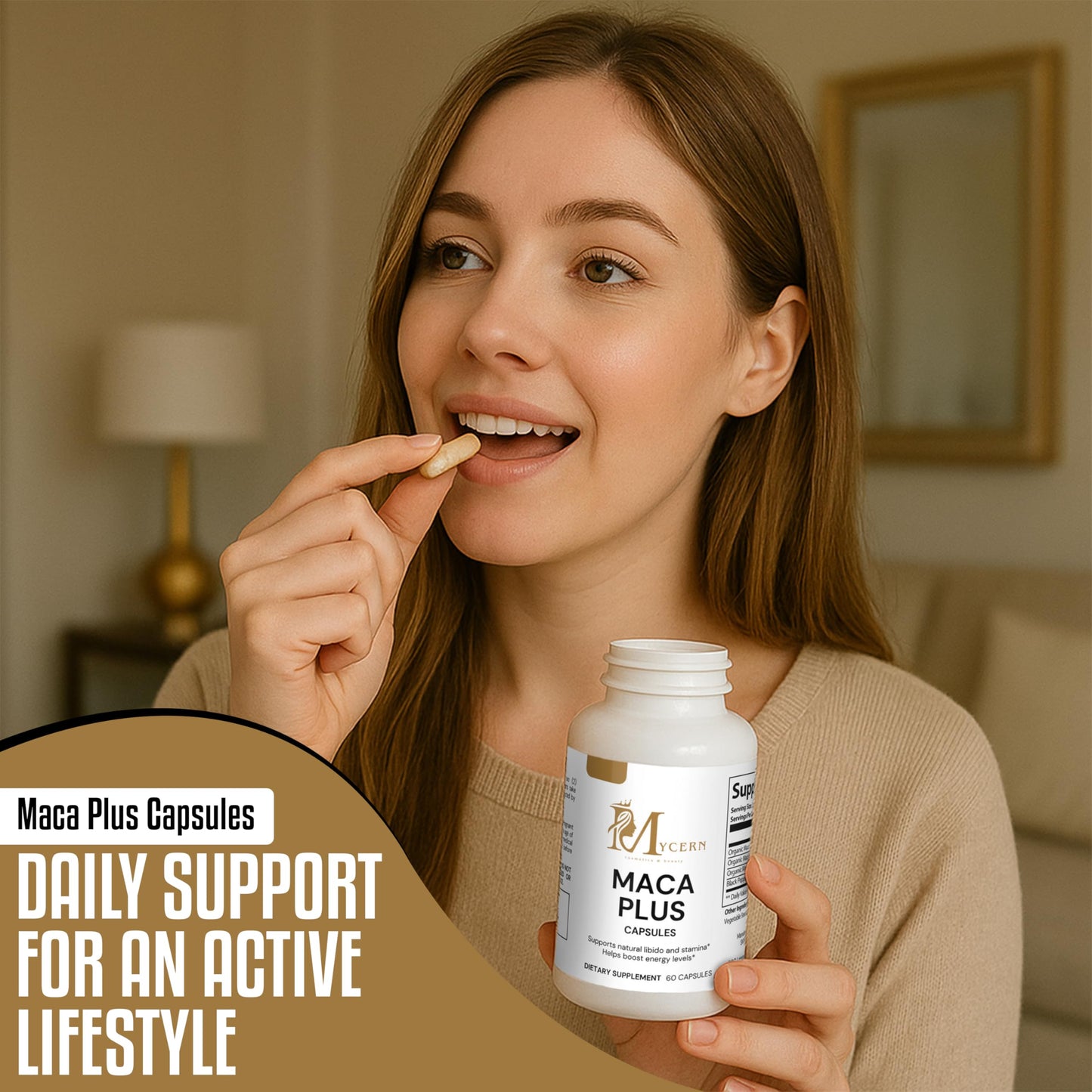 Mycern Maca Plus Capsules, 60 Count