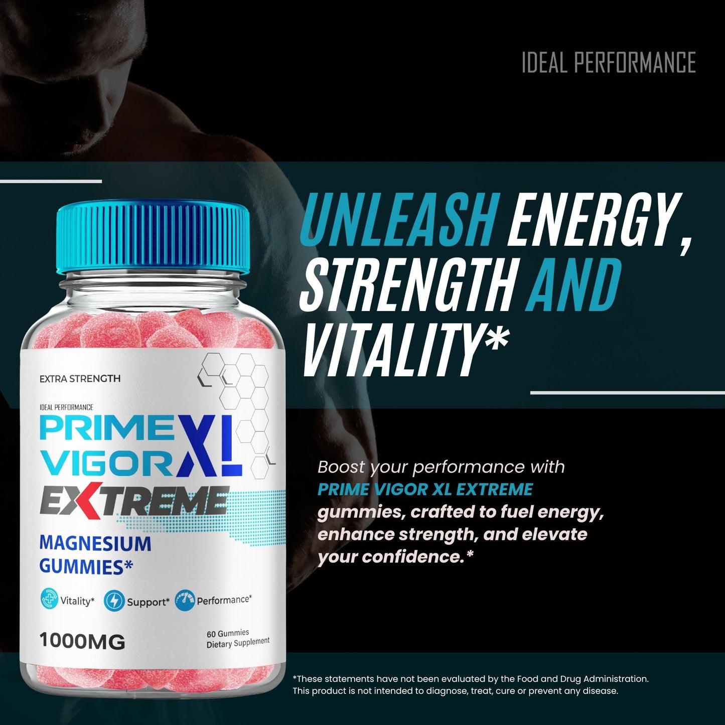 IDEAL PERFORMANCE Prime Vigor XL Extreme Gummies 120-count