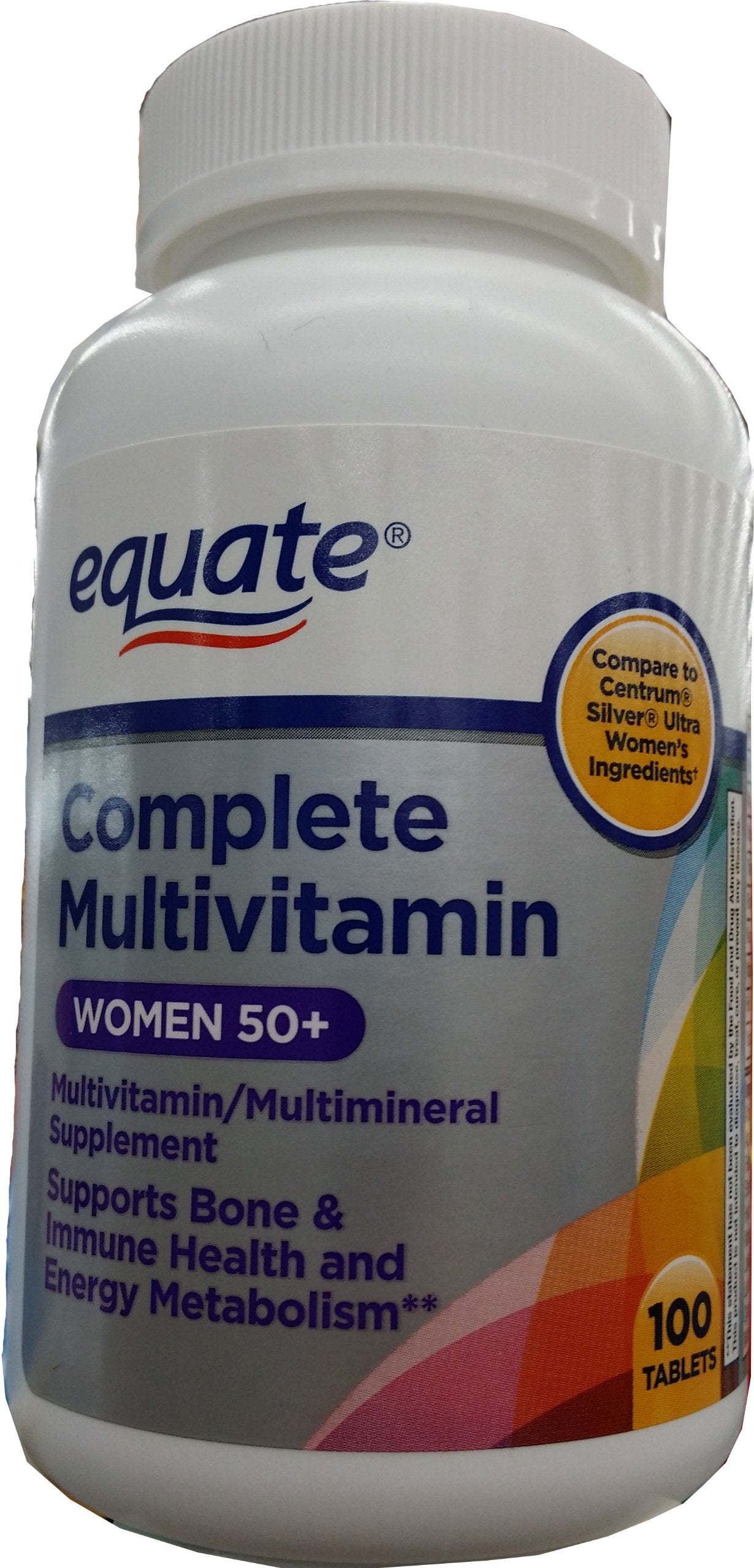 Equate Complete Multivitamin Women 50+ 100 Tablets