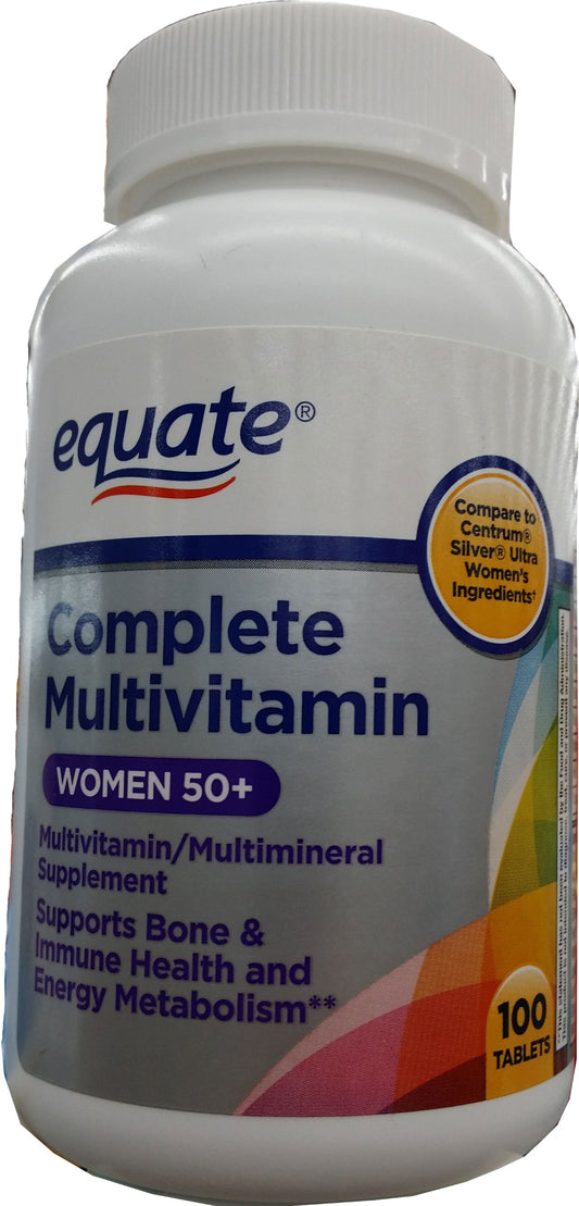 Equate Complete Multivitamin Women 50+ 100 Tablets