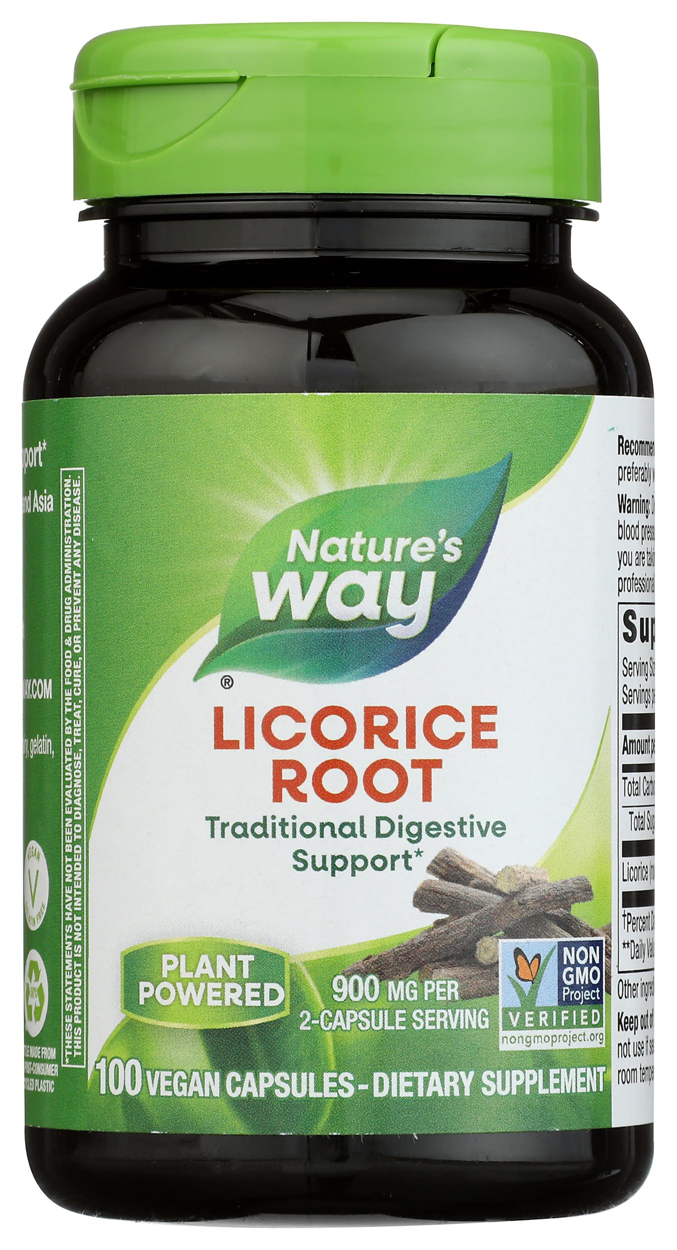 Nature's Way Licorice Root Capsules, 100 Count
