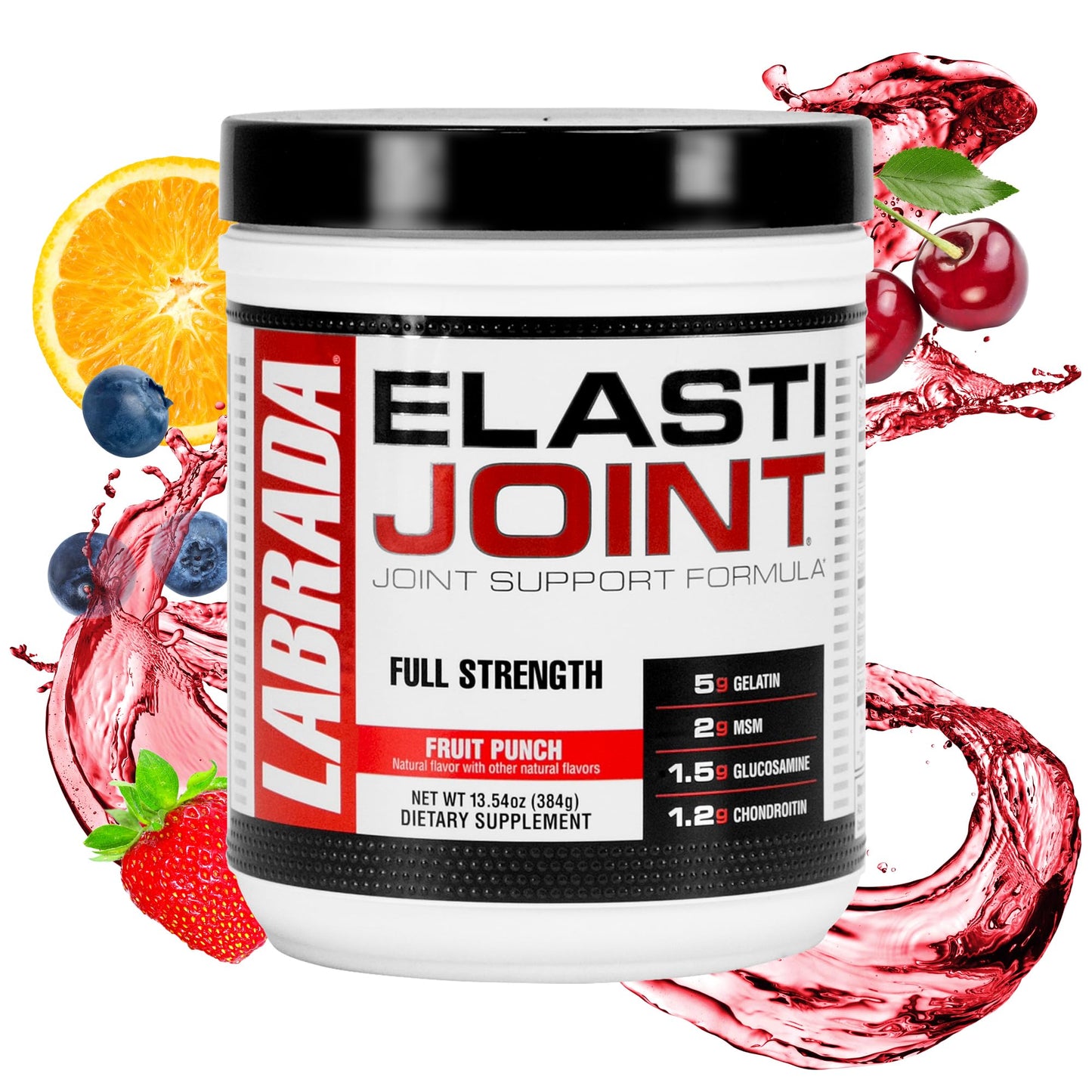 Labrada Elastijoint Glucosamine Chondroitin MSM Joint Support Powder, 13.54 Ounce