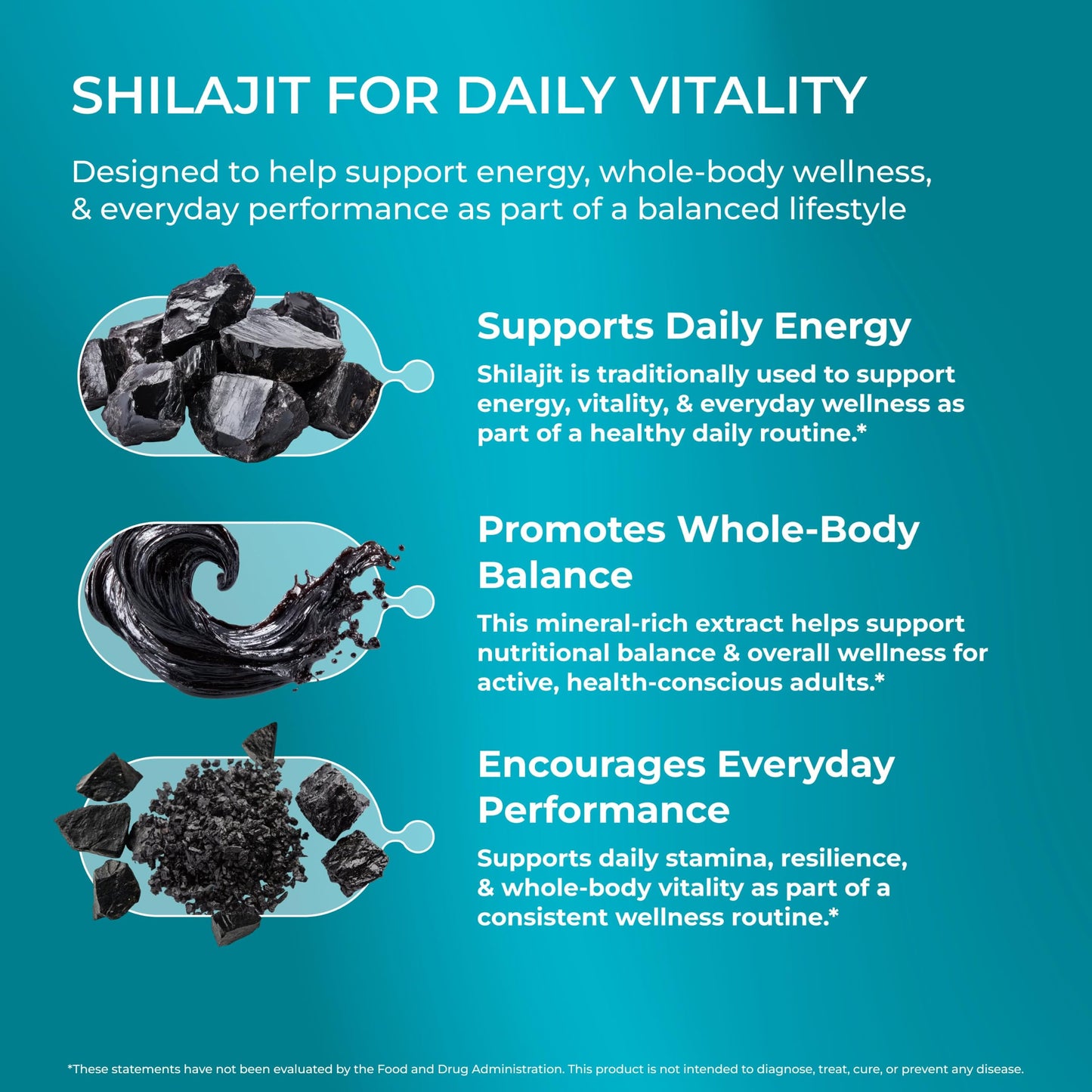 PUREHEALTH RESEARCH Shilajit 1000 mg Capsules, 60 Count