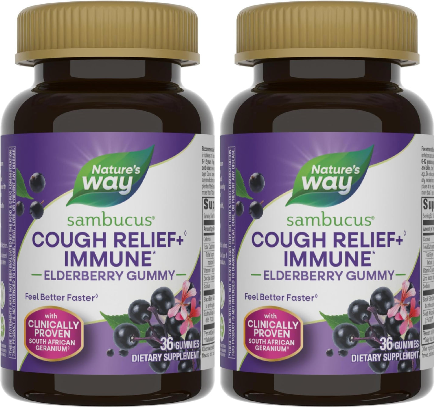Nature's Way Sambucus Relief Immune Support Gummy 72