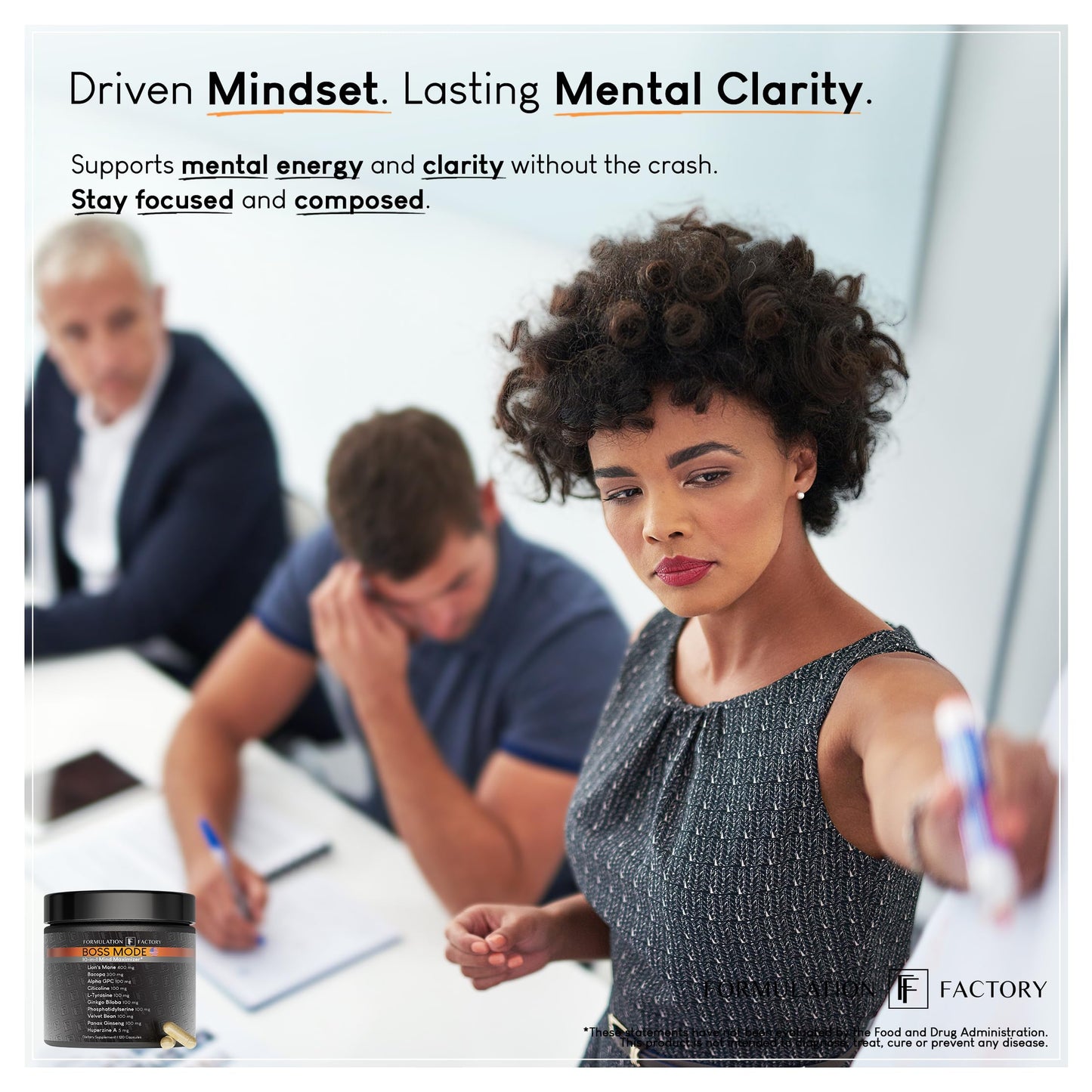 Formulation Factory BOSS Mode 10-in-1 Nootropic Complex 360 Capsules