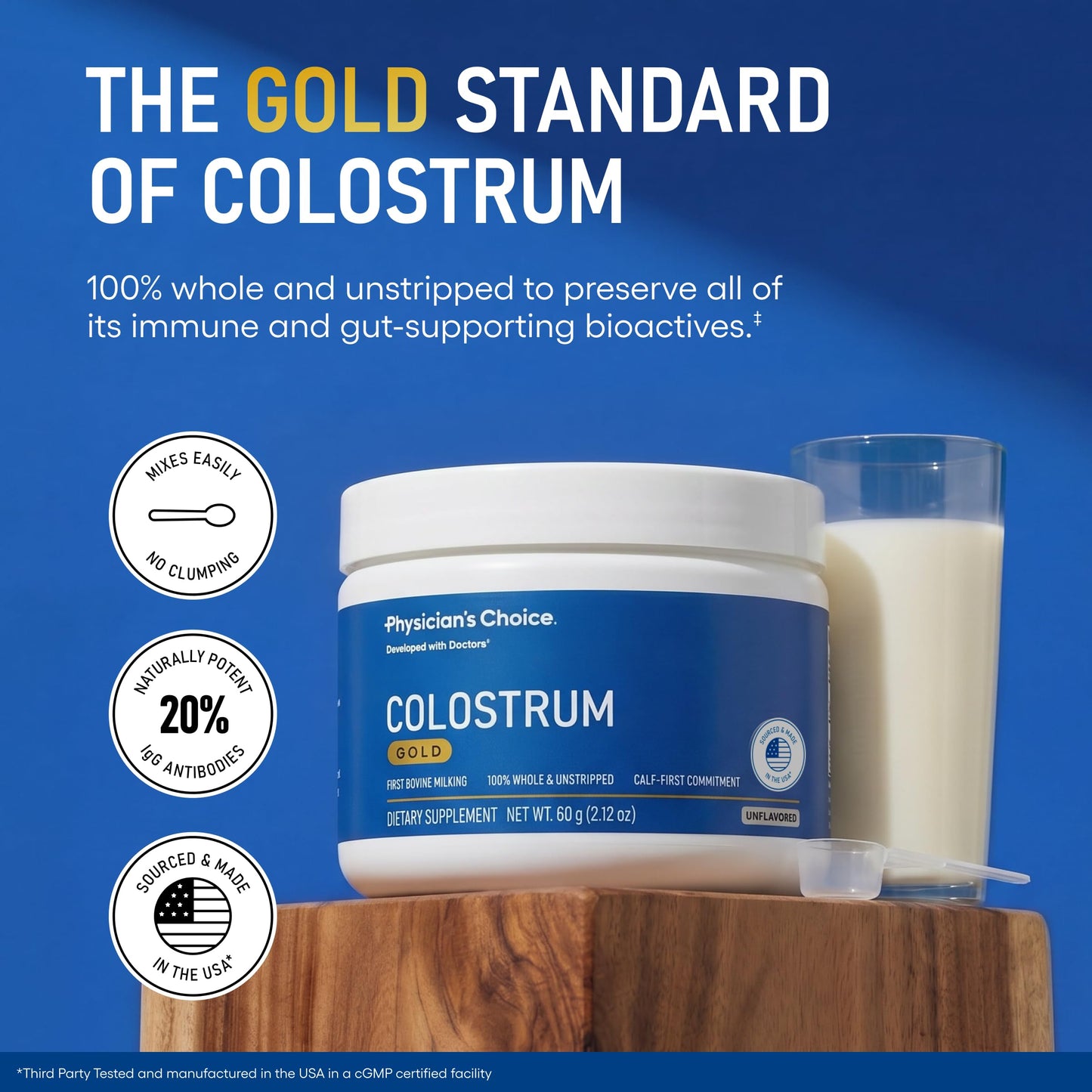 Physician's CHOICE Colostrum Gold Powder 2.12 Ounce