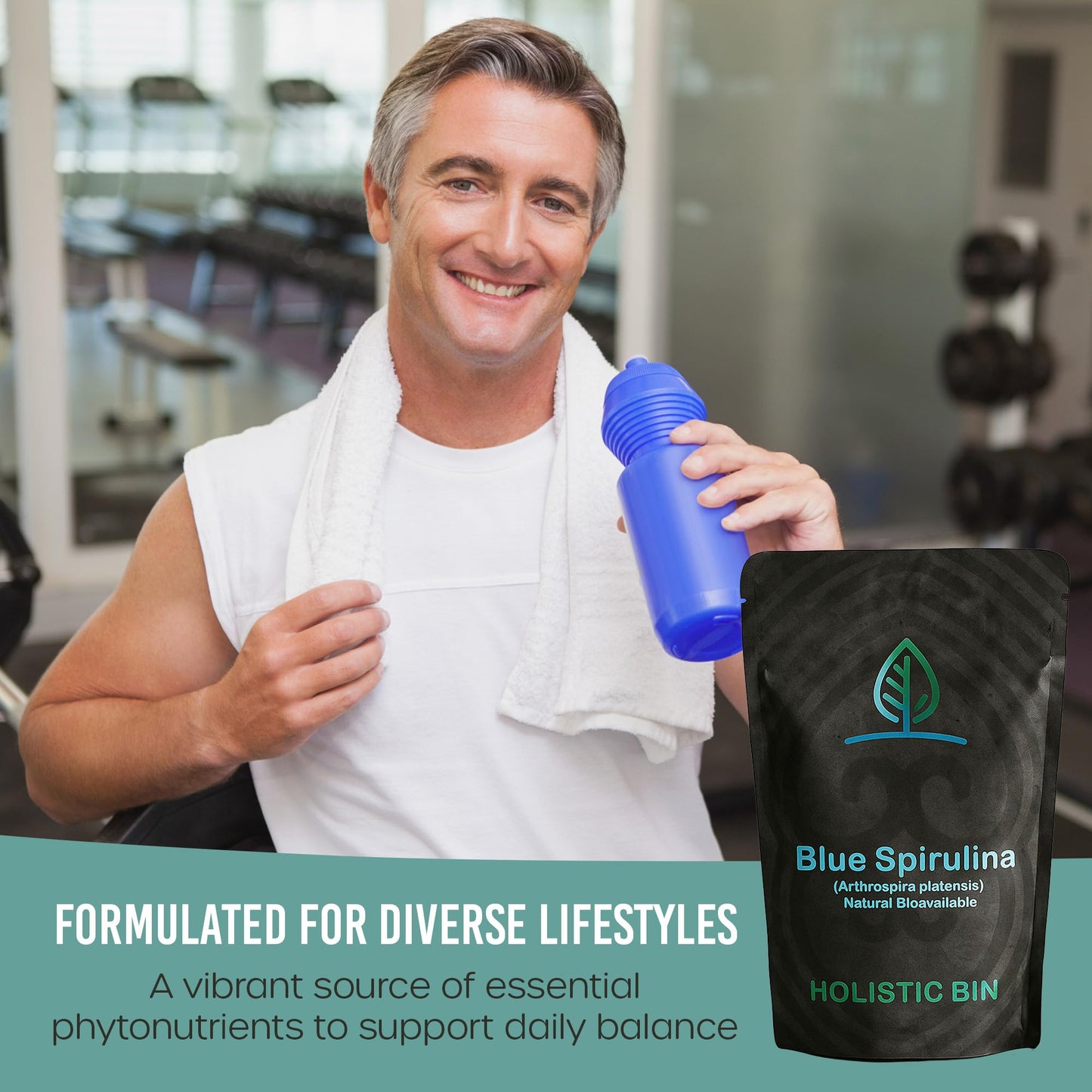 Holistic Bin Blue Spirulina Powder 1.7637 oz