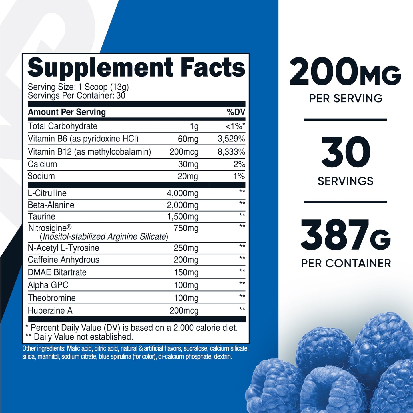 Nutricost Pre-Workout Complex Powder, 30 Servings