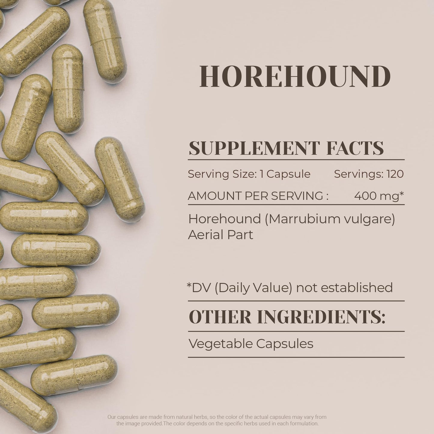 Garden Organics Horehound Capsules 120