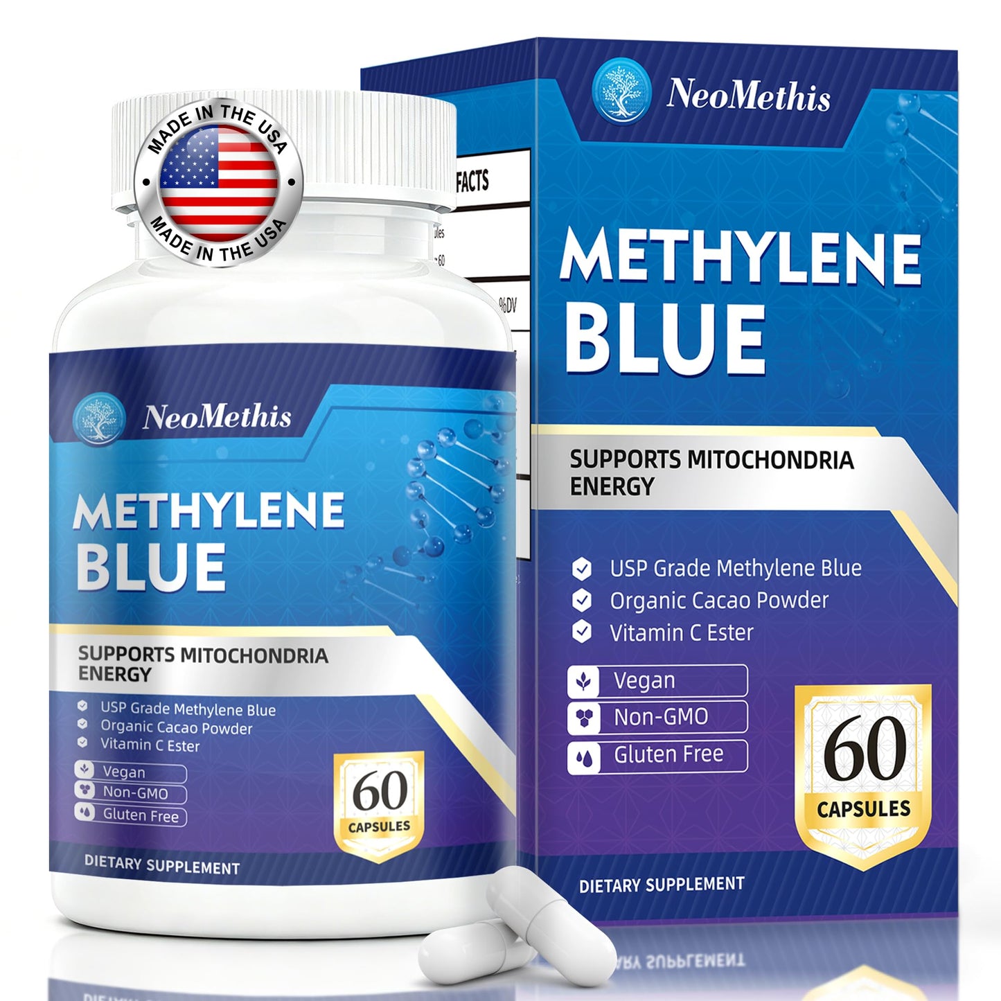 NeoMethis Methylene Blue 60 Capsules