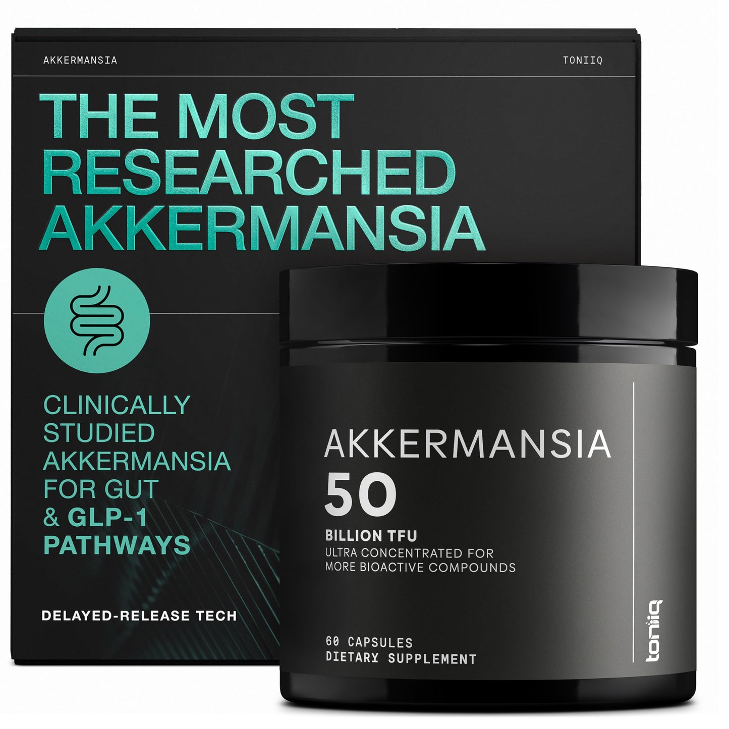 Toniiq Akkermansia Probiotic Capsule 60 Count