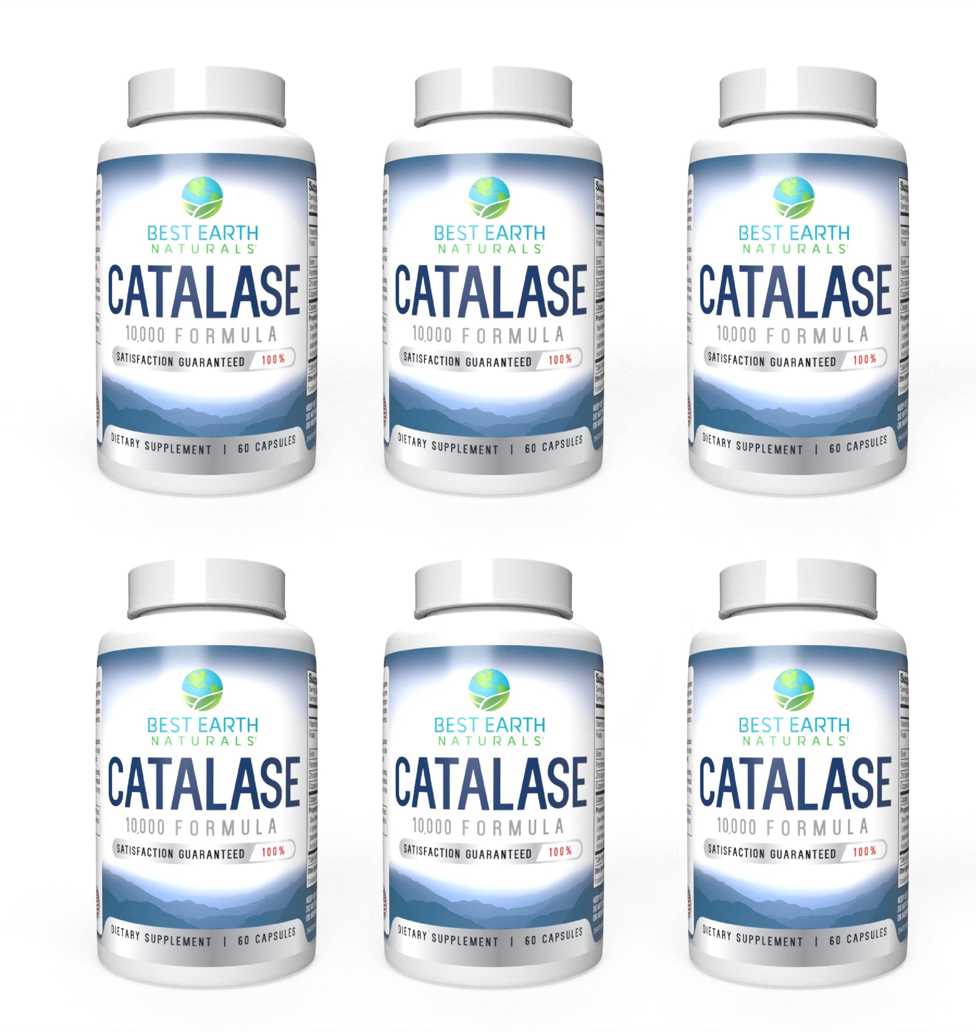 Best Earth Naturals Catalase 10,000 Formula Enzyme Supplement Capsules 360