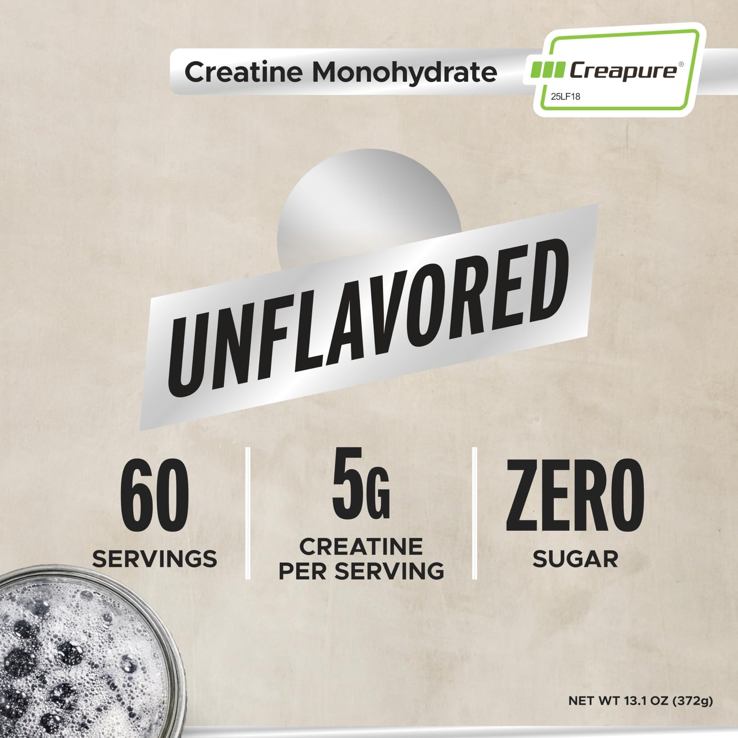LIFEAID FITAID Creatine Powder CreaPure Unflavored 60 Servings