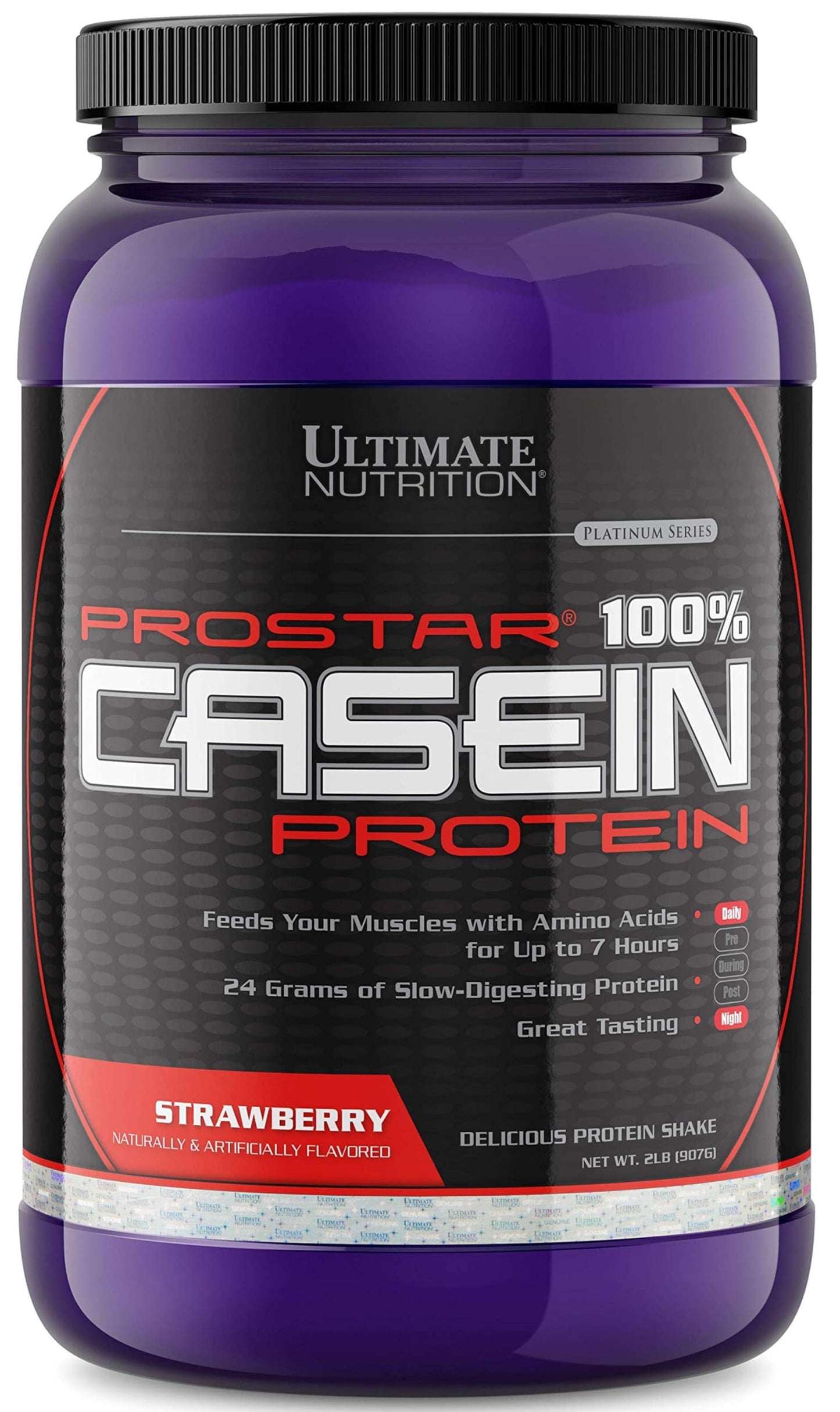 Ultimate Nutrition Prostar Micellar and Hydrolyzed Casein Protein Powder, Strawberry, 32 Servings