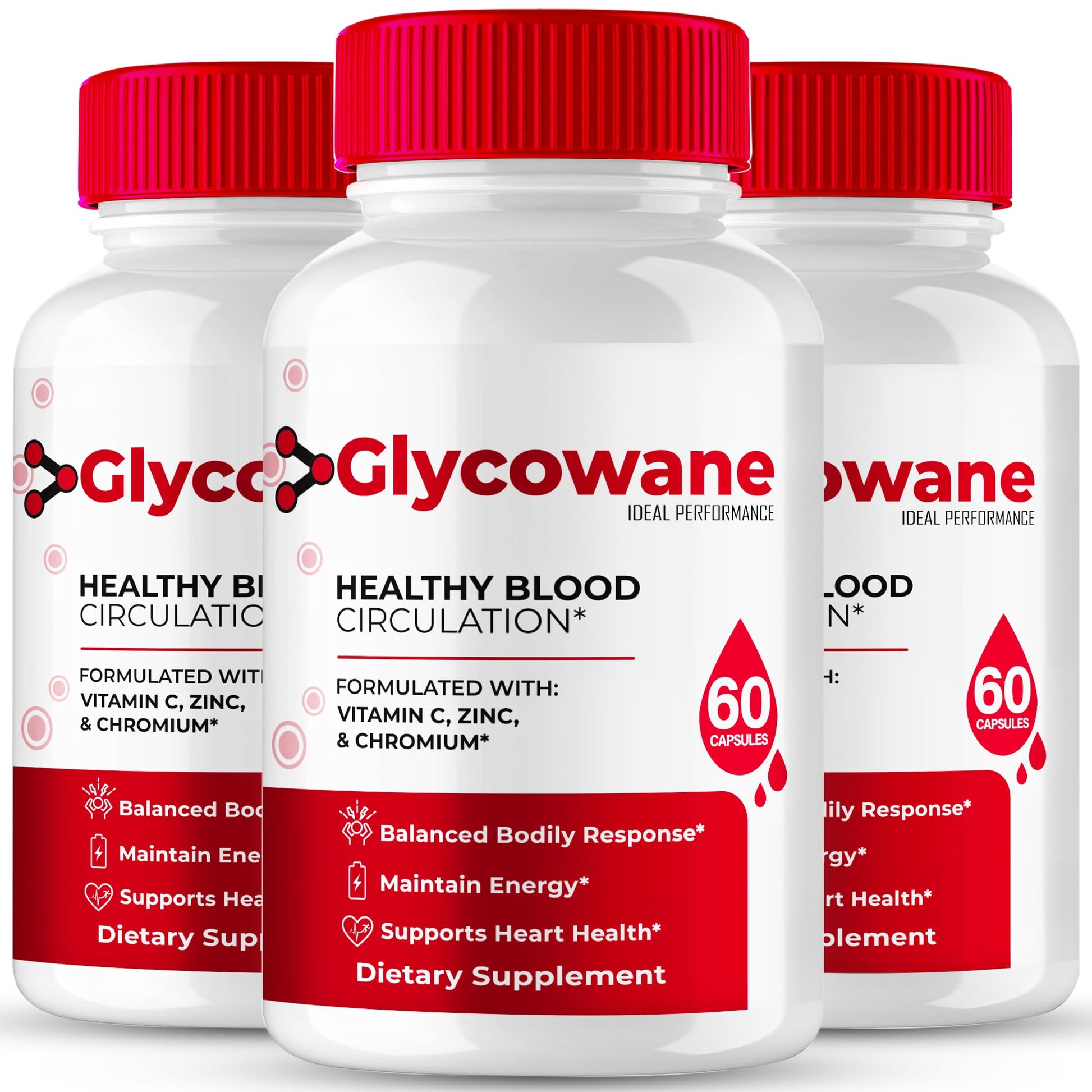 IDEAL PERFORMANCE Glycowane Advanced Blood Formula Capsules, 180 Capsules