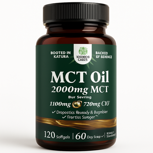 Nature's Craft C8 MCT Oil Capsules Softgel 120 Count