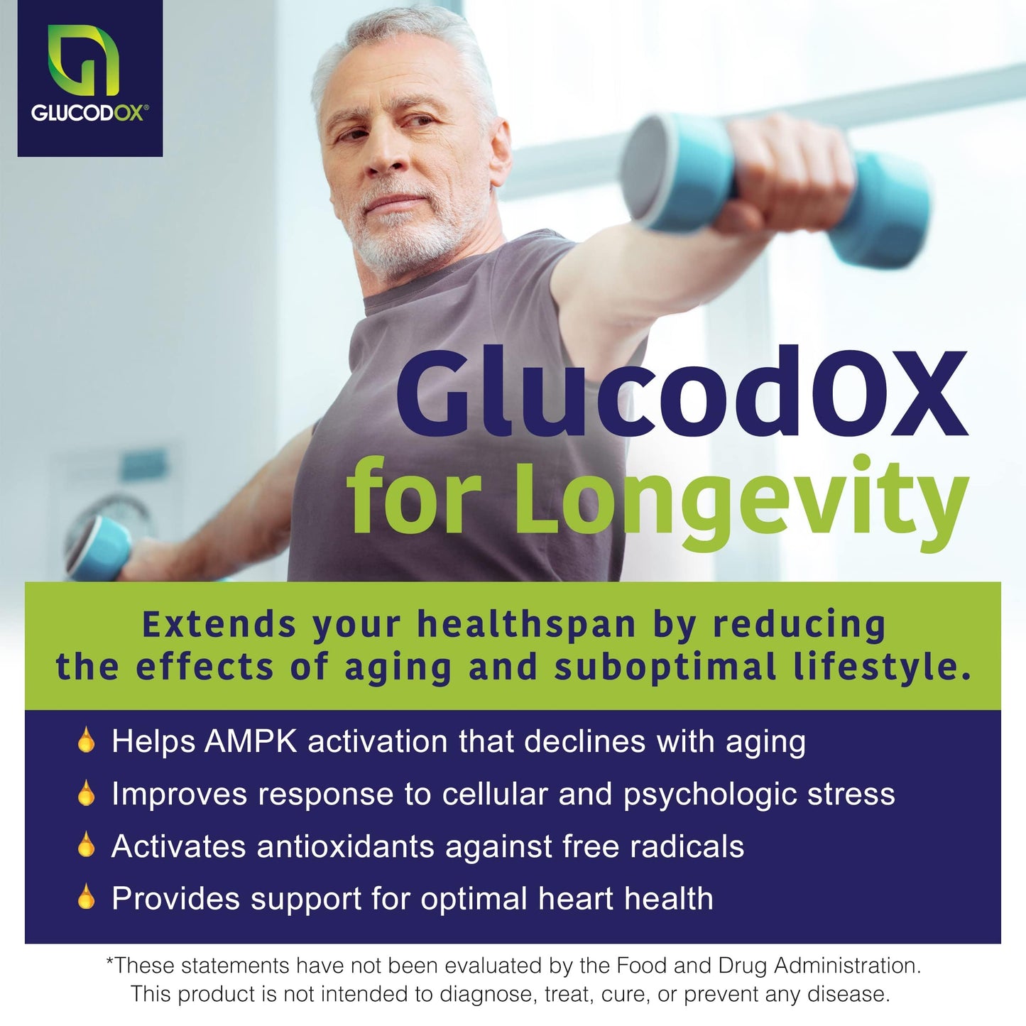 GlucodOX AMPK Activator Supplement Capsule, 60 Capsules