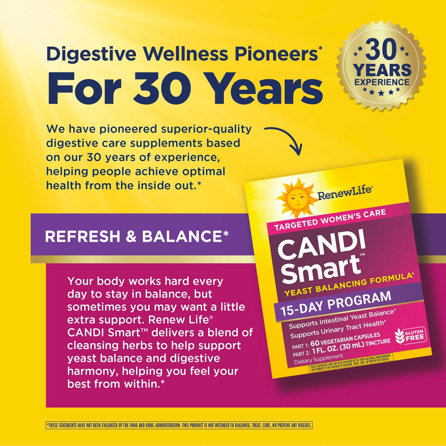 Renew Life CandiSmart 15 Day Yeast Cleanse Women's Care Formula Capsule 1