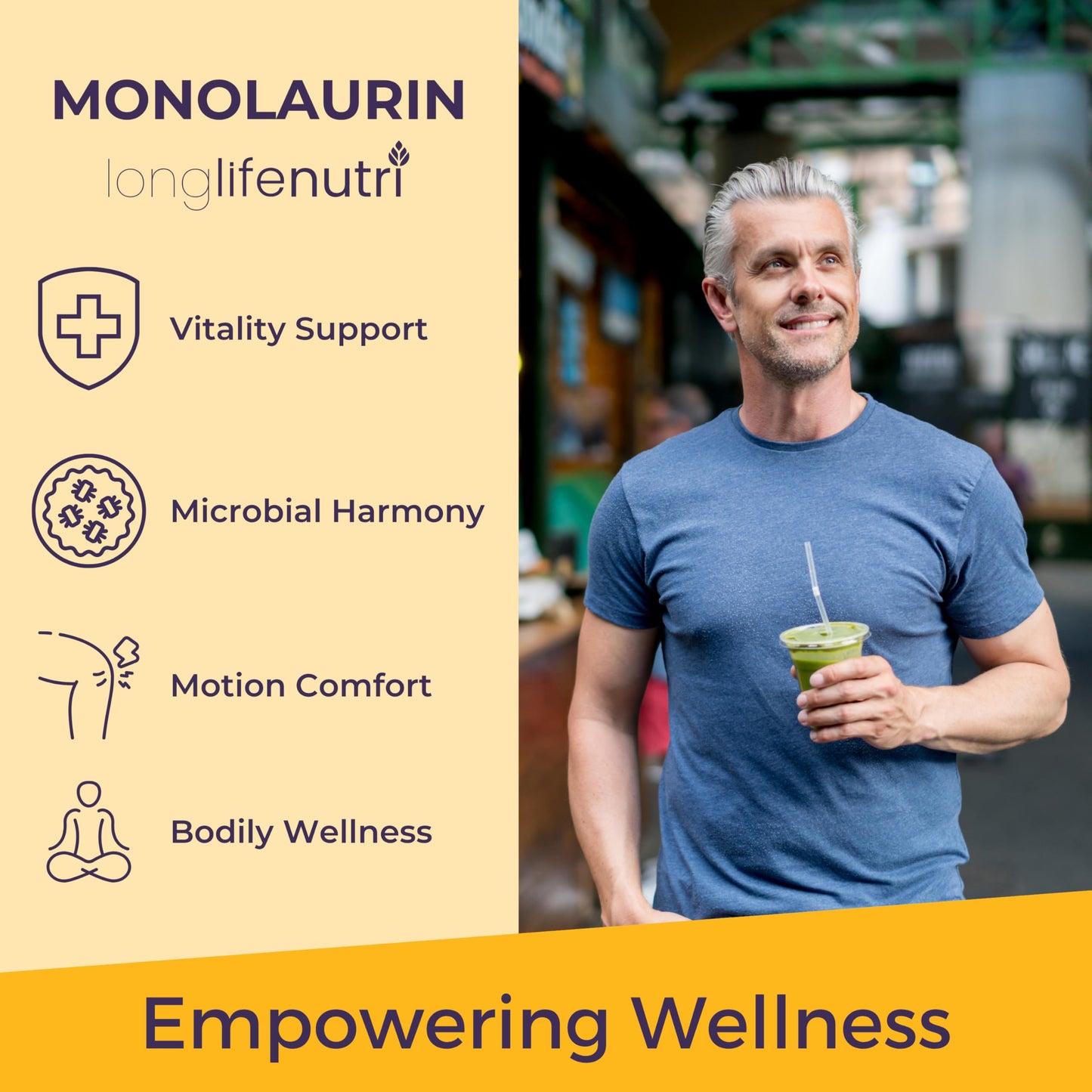 LongLifeNutri Monolaurin 1500mg Capsule 200 Count