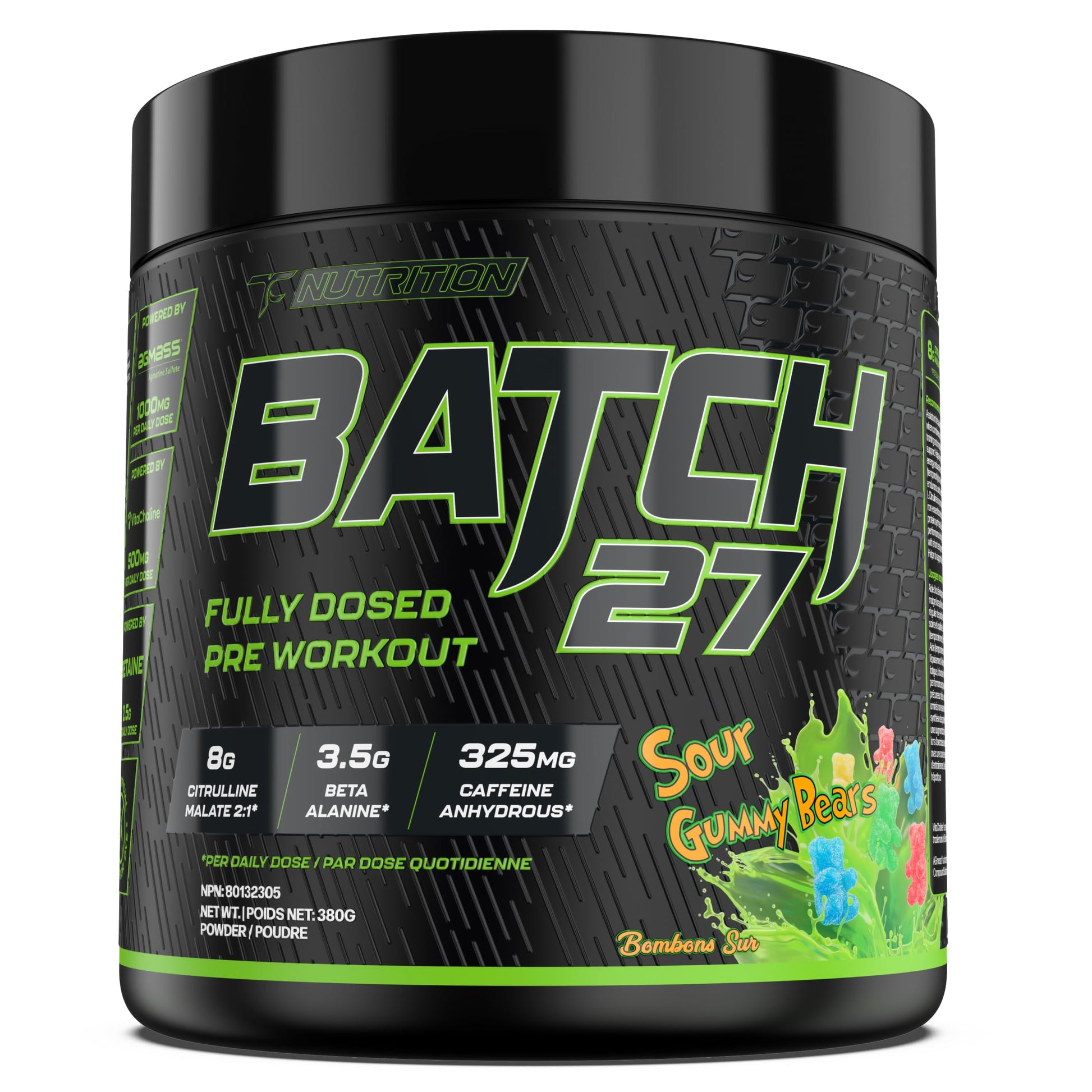 TC Nutrition Batch 27 Pre Workout Powder, 13.4 Ounce