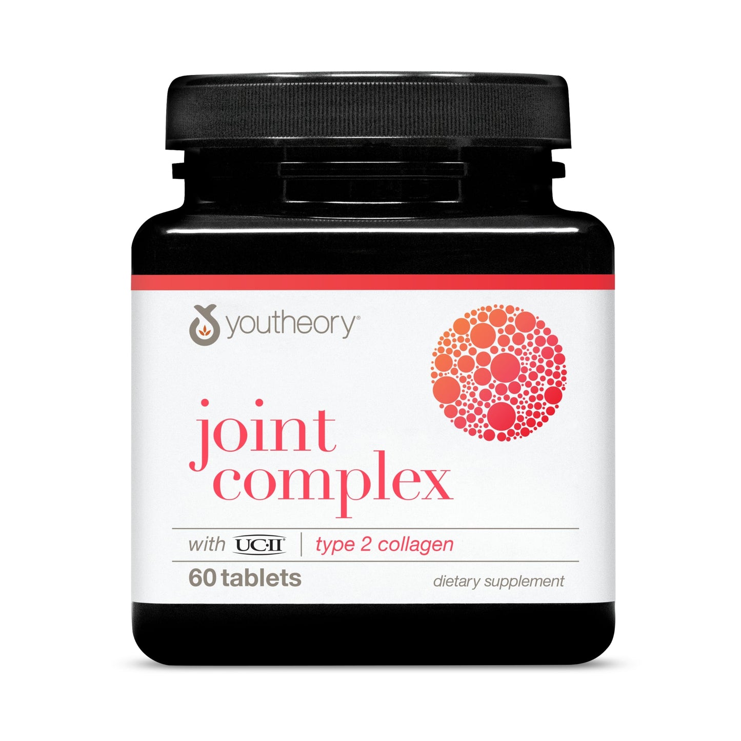 Youtheory Joint Complex with UC-II Collagen Type 2 Collagen Peptides for Joint Support with Boswellia, Ginger & Turmeric Supports Anti-Aging, 60 Tablets