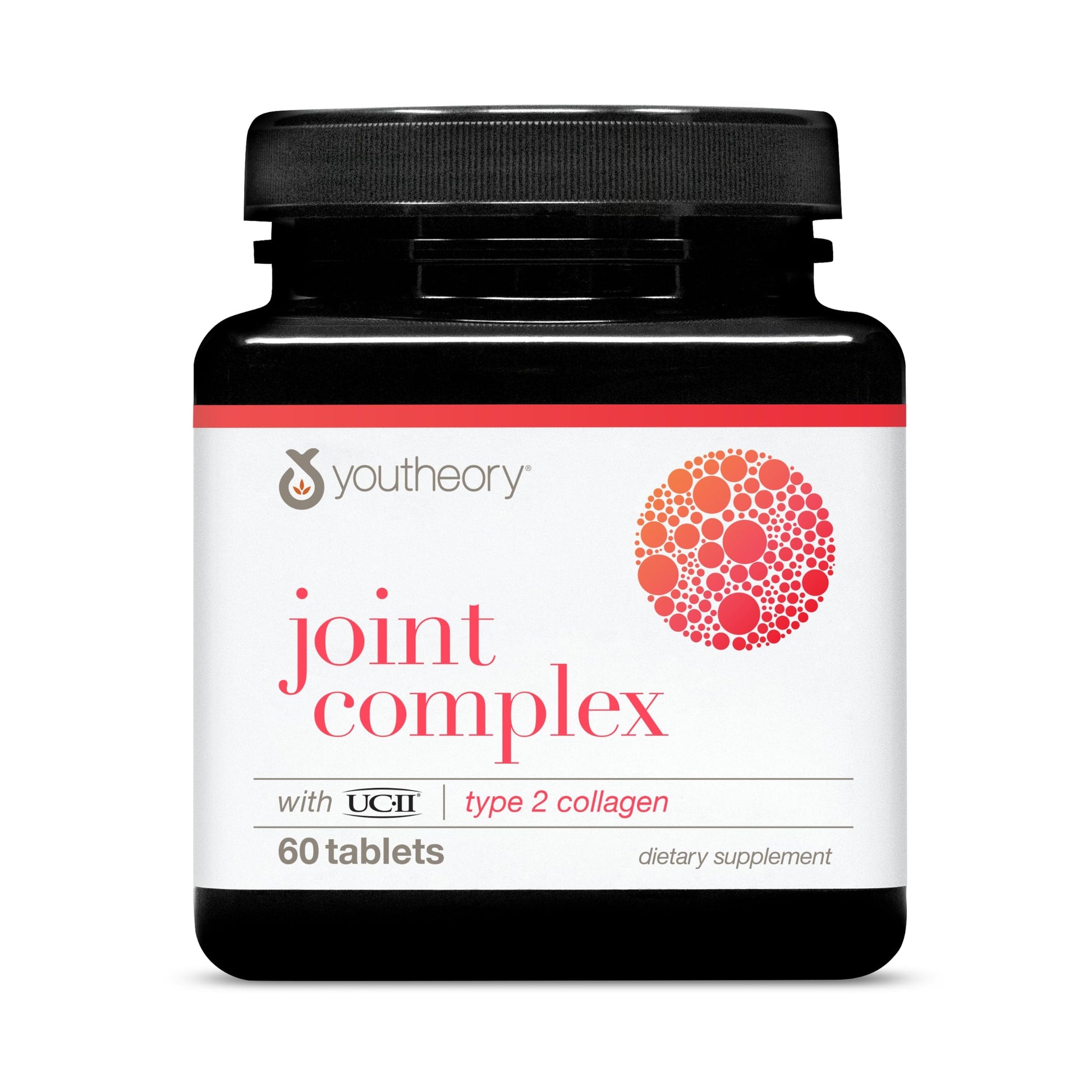 Youtheory Joint Complex with UC-II Collagen Type 2 Collagen Peptides for Joint Support with Boswellia, Ginger & Turmeric Supports Anti-Aging, 60 Tablets