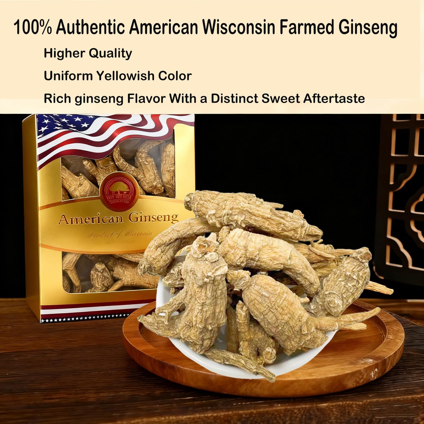 DABC OAK LAND American Wisconsin Ginseng Root Tablet 4 Tablets