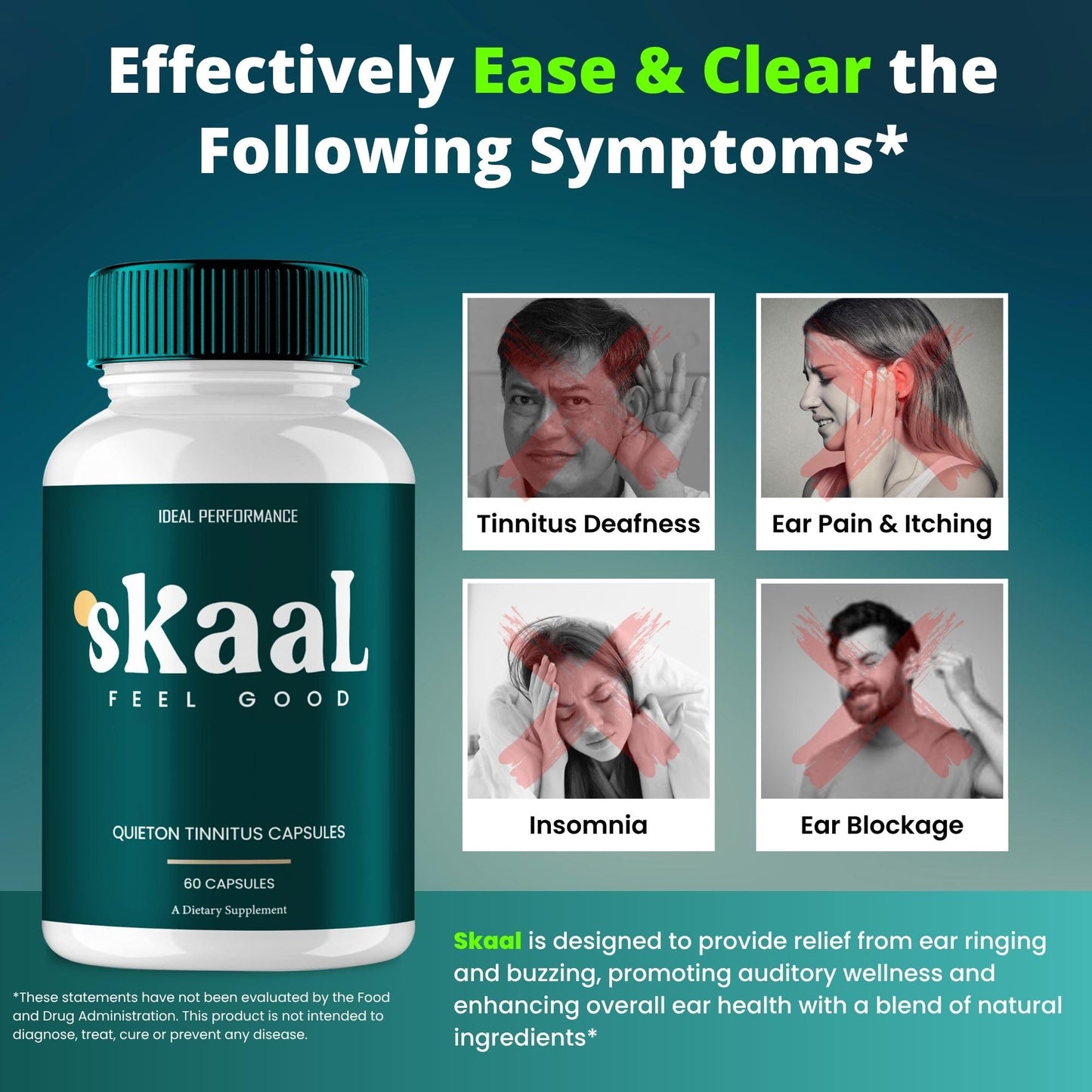 IDEAL PERFORMANCE Skaal Tinnitus Capsules, 300 Count