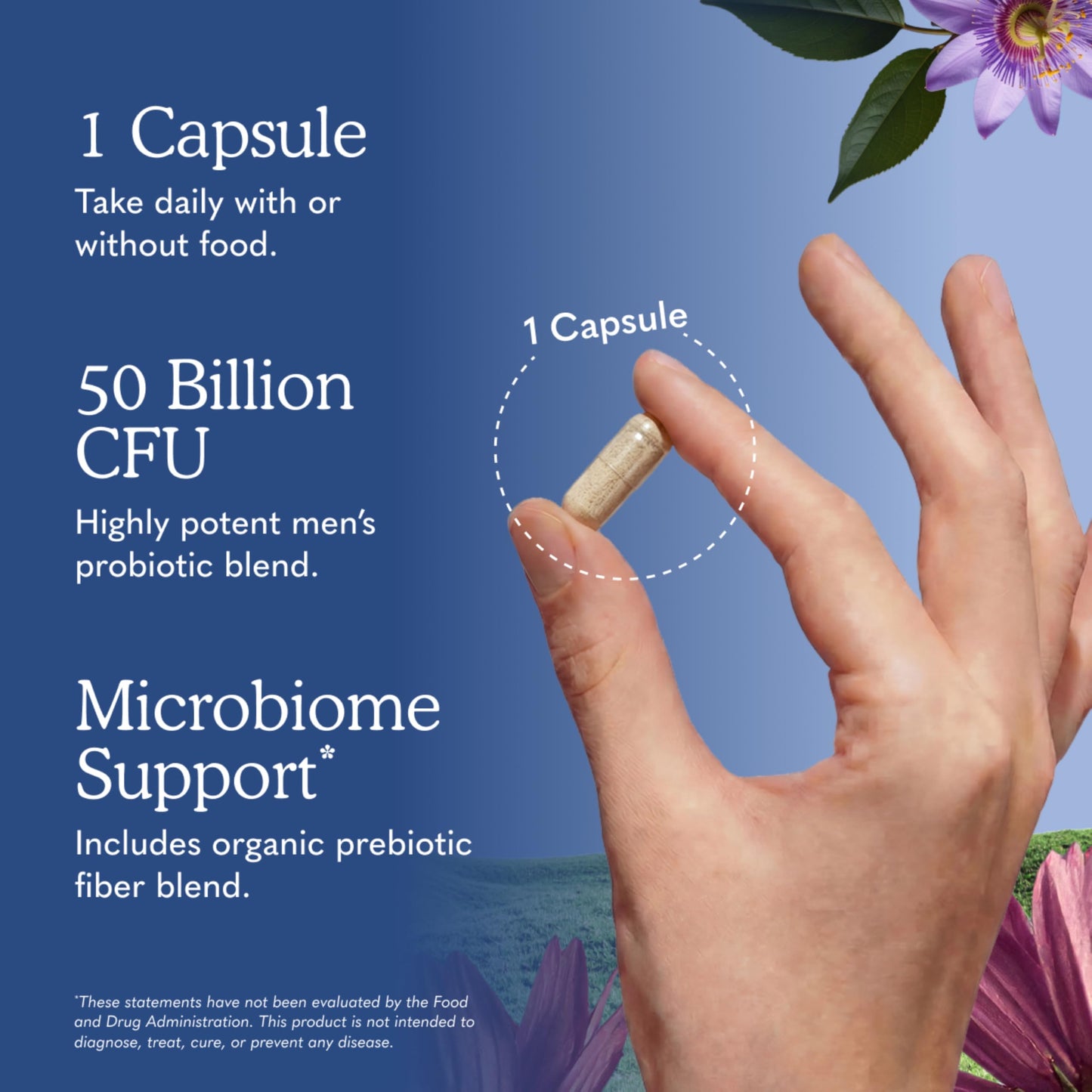 Garden of Life Probiotics for Men Dr Formulated 50 Billion CFU, 30 Capsules