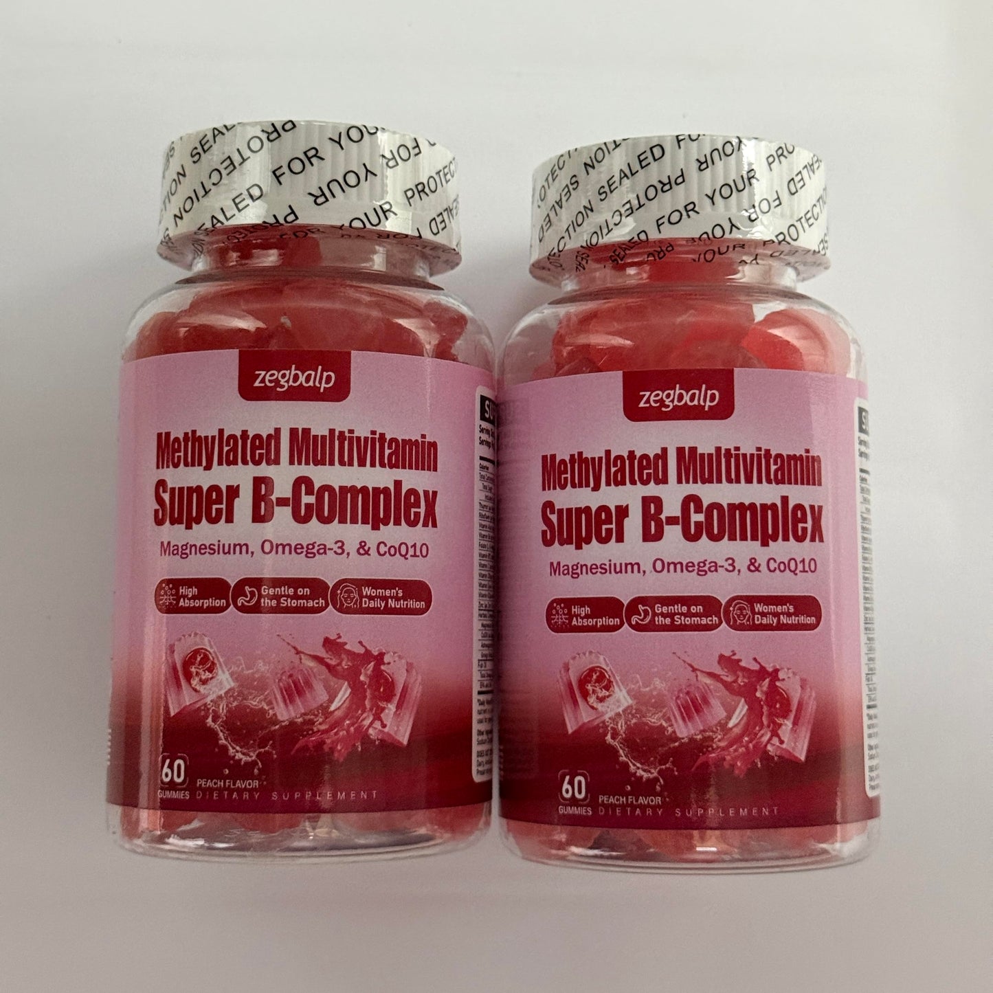 ZEGBALP Methylated Multivitamin with B Complex for Women Gummy 120 Gummies