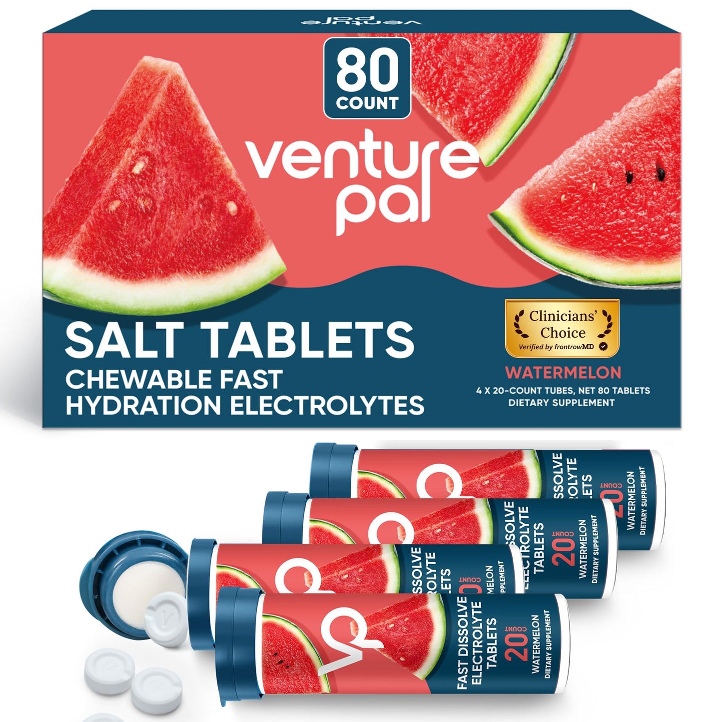 Venture Pal Chewable Electrolyte Tablets Tablet 80 Count
