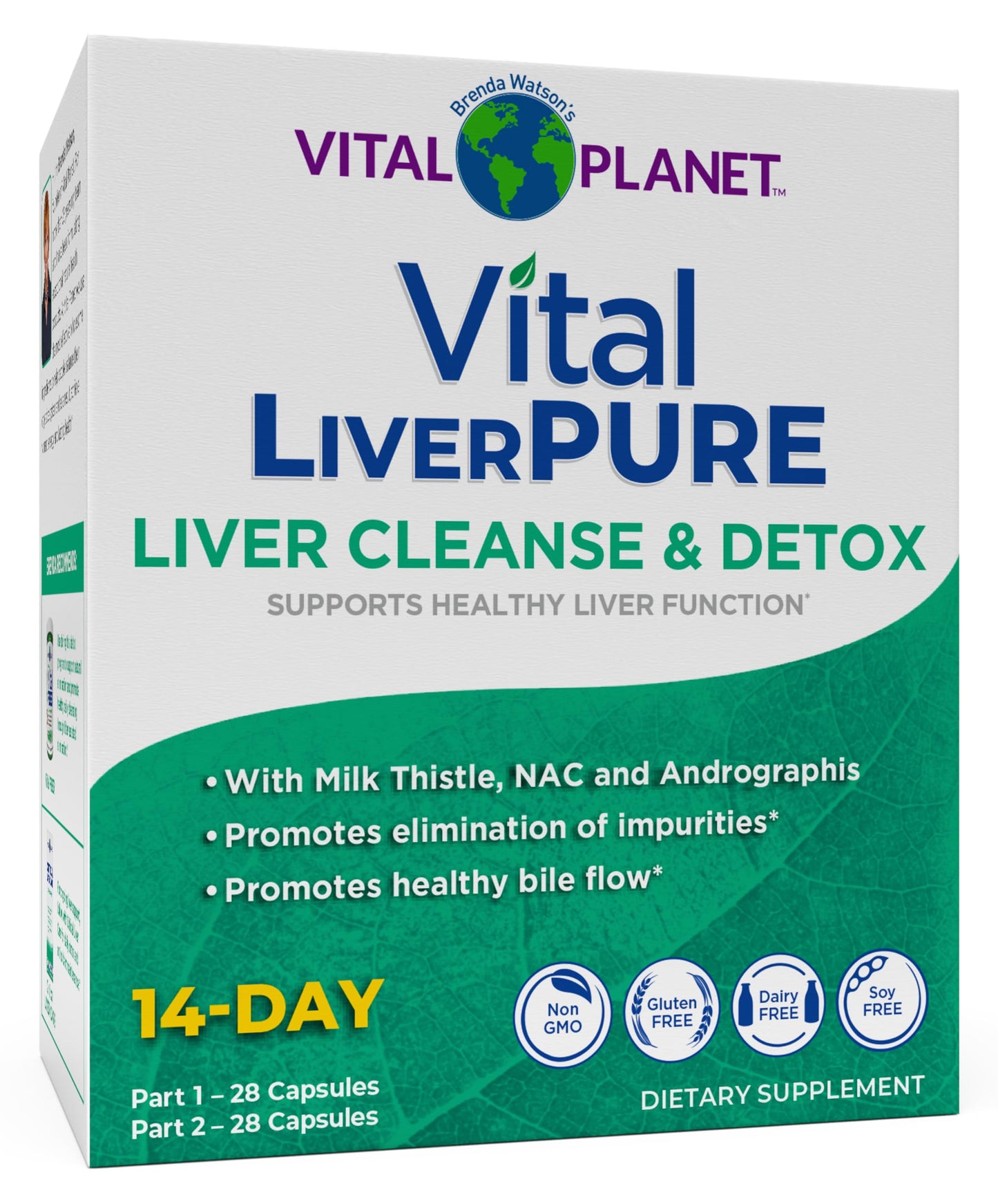 Vital Planet Vital Liver Pure Liver Cleanse Detox & Repair 56 Capsules
