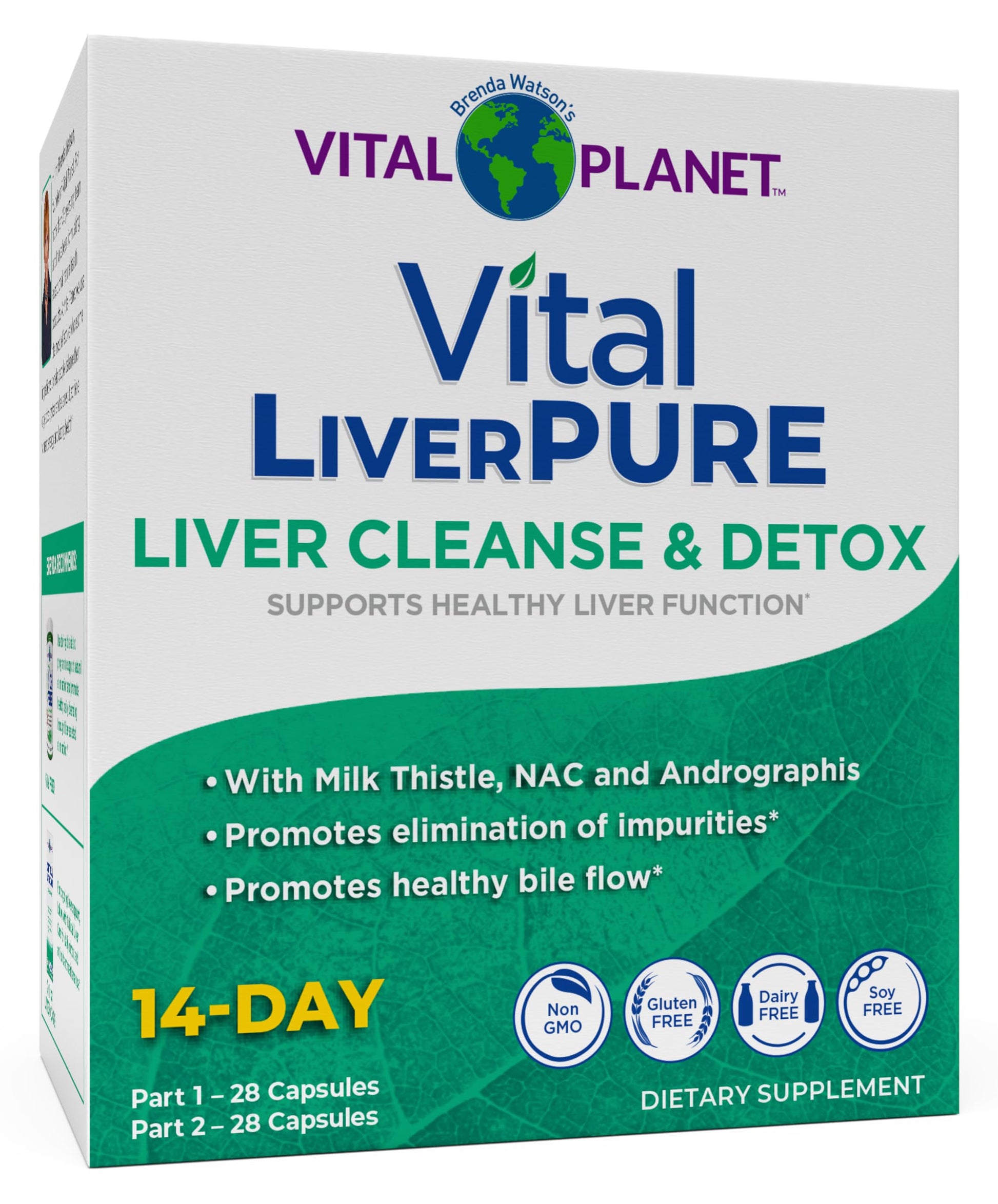 Vital Planet Vital Liver Pure Liver Cleanse Detox & Repair 56 Capsules