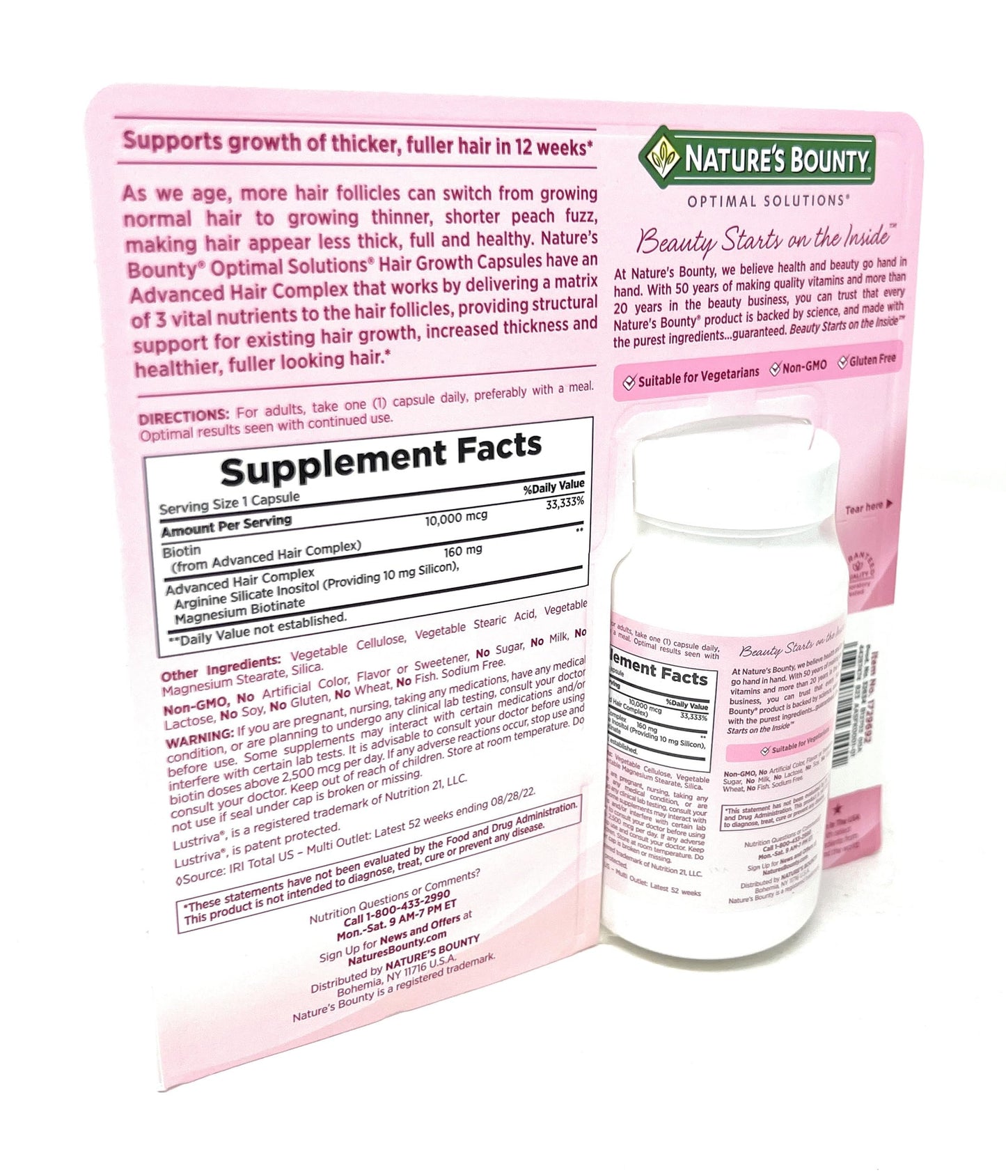 Nature's Bounty Hair Growth Supplement 90 Capsules