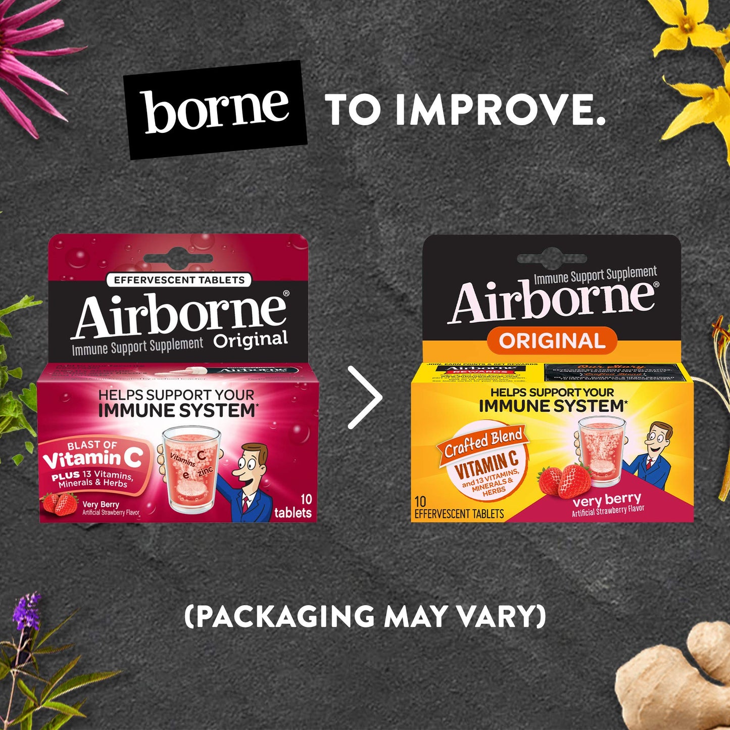 Airborne Very Berry Effervescent Tablets 10 Tablets